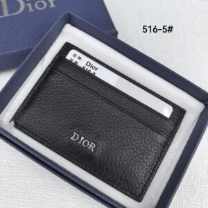 Dior 516-5 Black Calfskin Card Holder