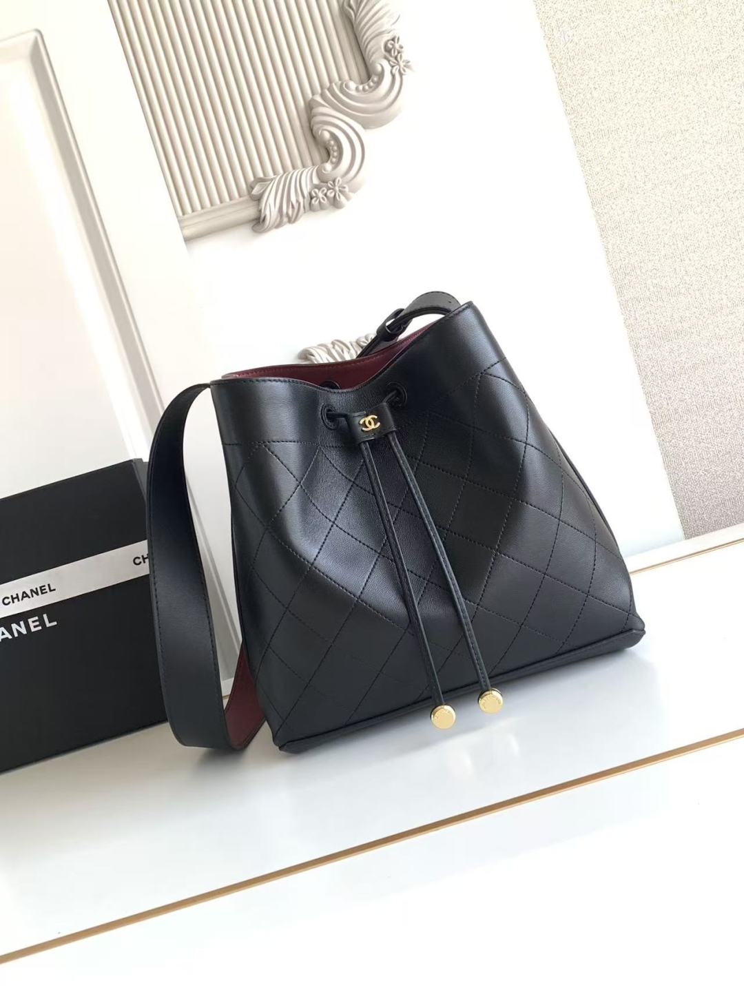 Chanel 26B AS6584 Large Bucket Crossbody Bag - Image 2