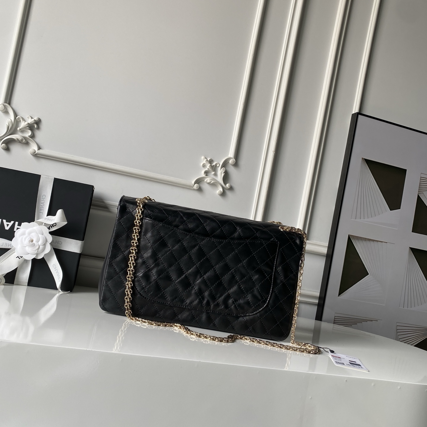 Chanel 26S Crushed Wrinkled Leather 2.55 Bag - Image 2