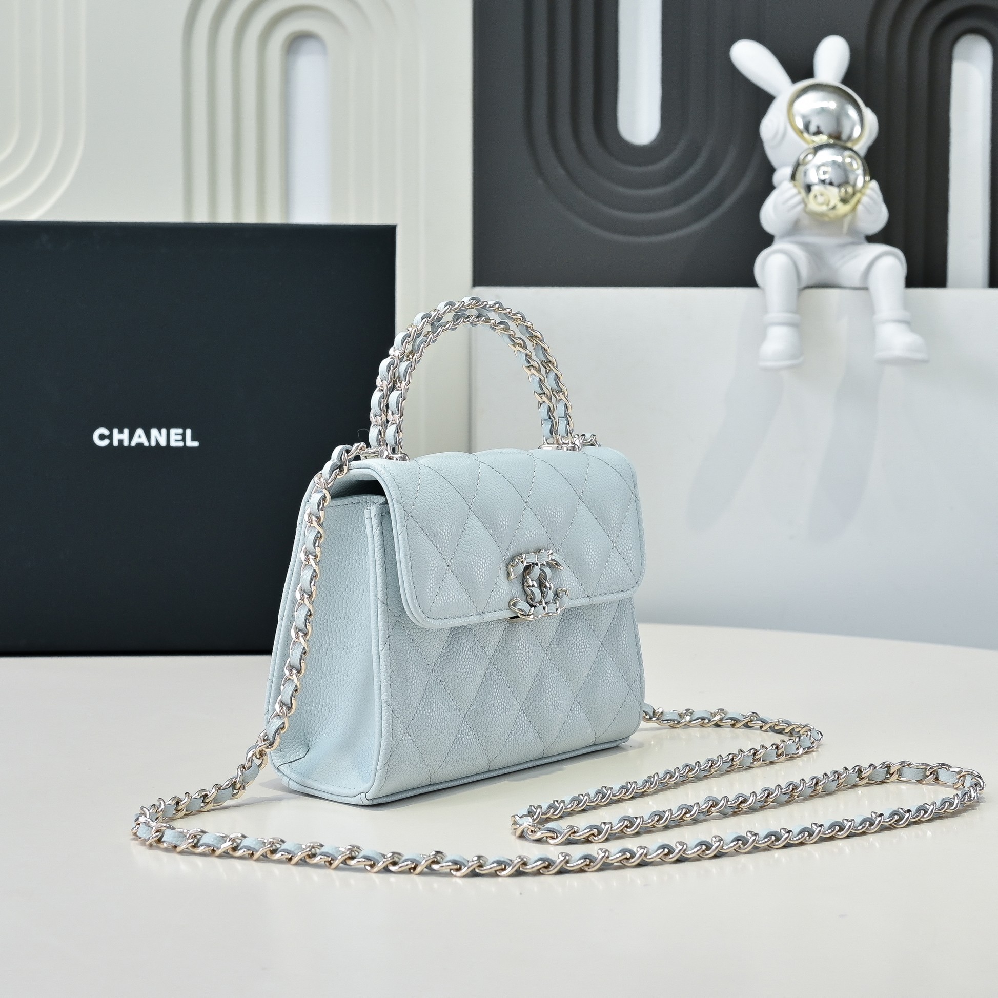 Chanel Kelly Calfskin Top-Handle Bag - Image 2