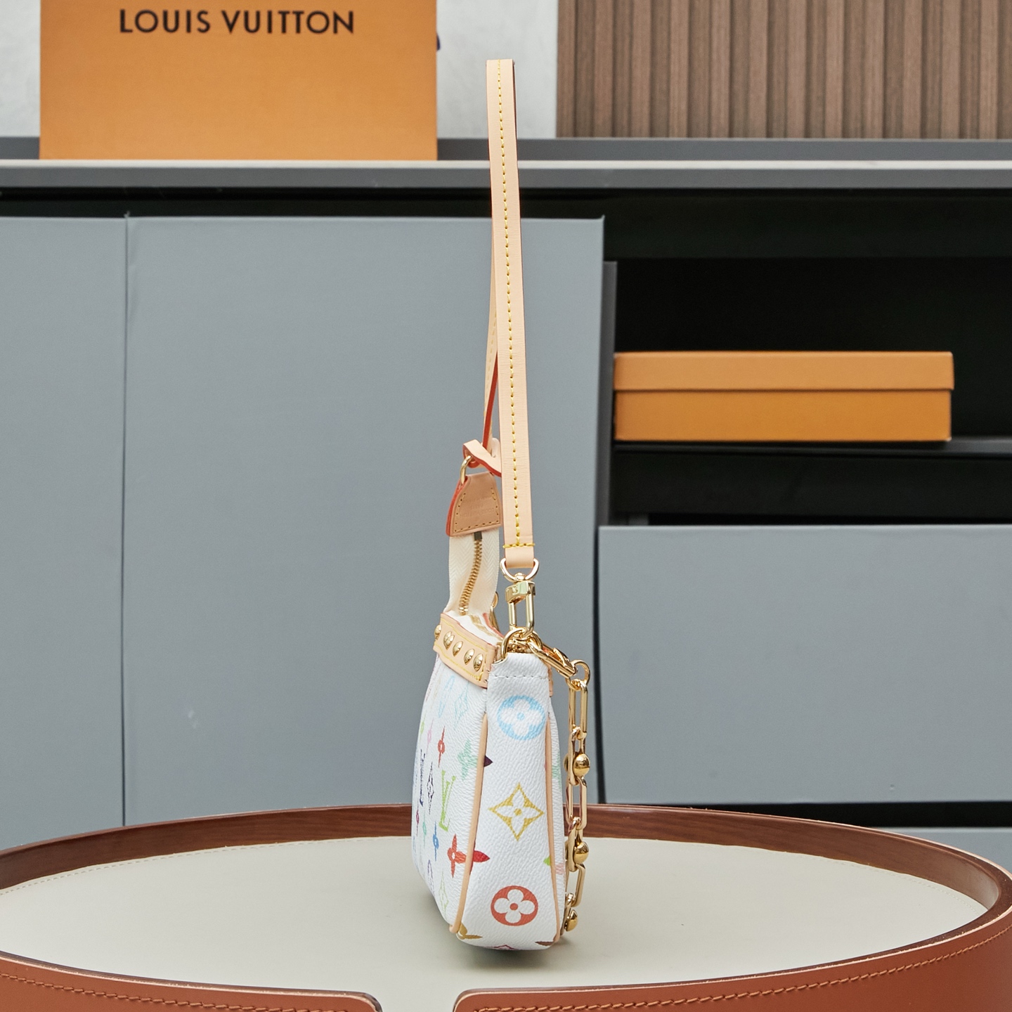 Louis Vuitton x Takashi Murakami Pochette Accessoires Bag - Monogram Coated Canvas - Image 2