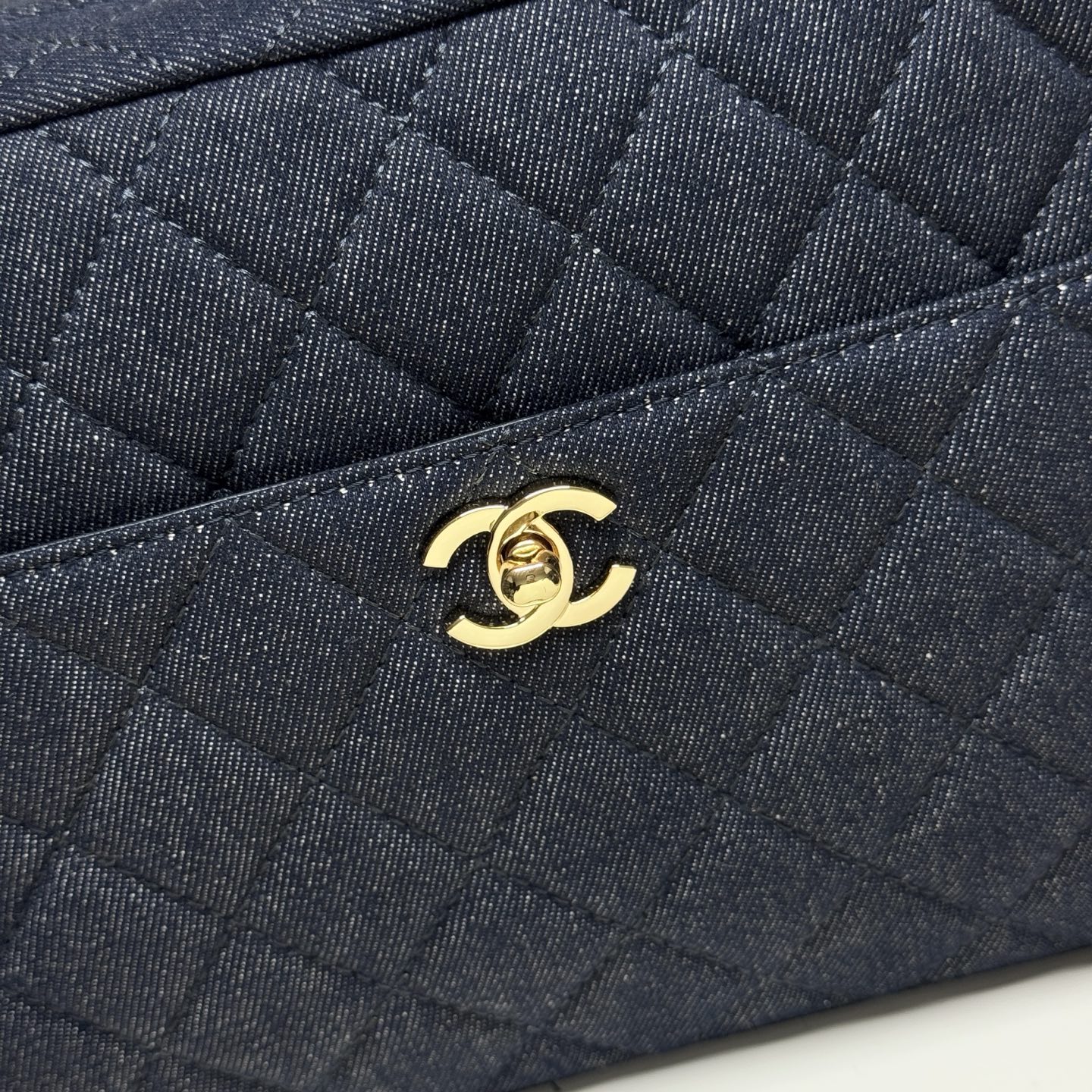 Chanel 26A Denim Series Bowling Bag - Image 2