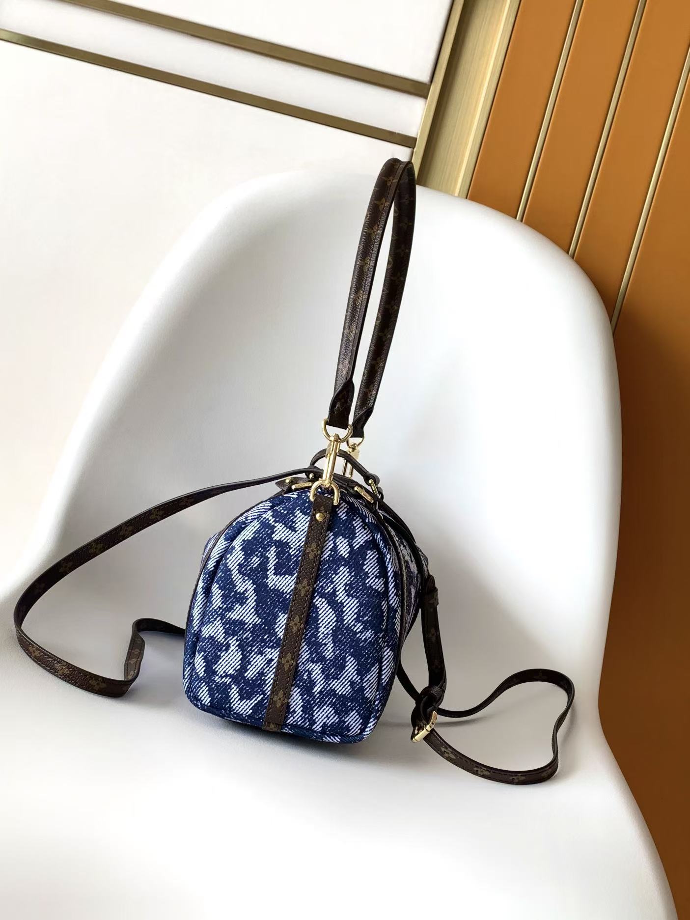 Small Monogram Leather Handbag - Image 2
