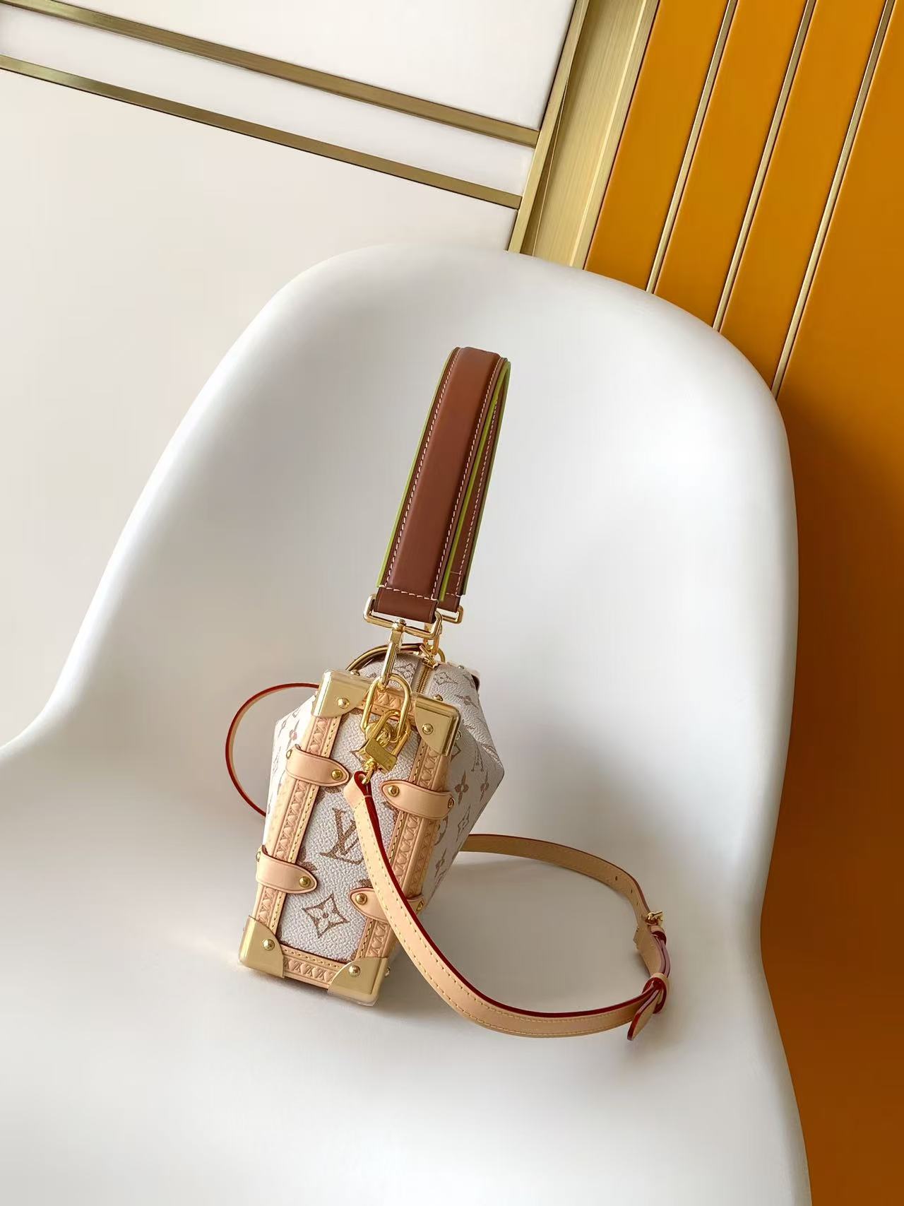 Louis Vuitton Side Trunk Medium Handbag - Monogram Dune - Image 2