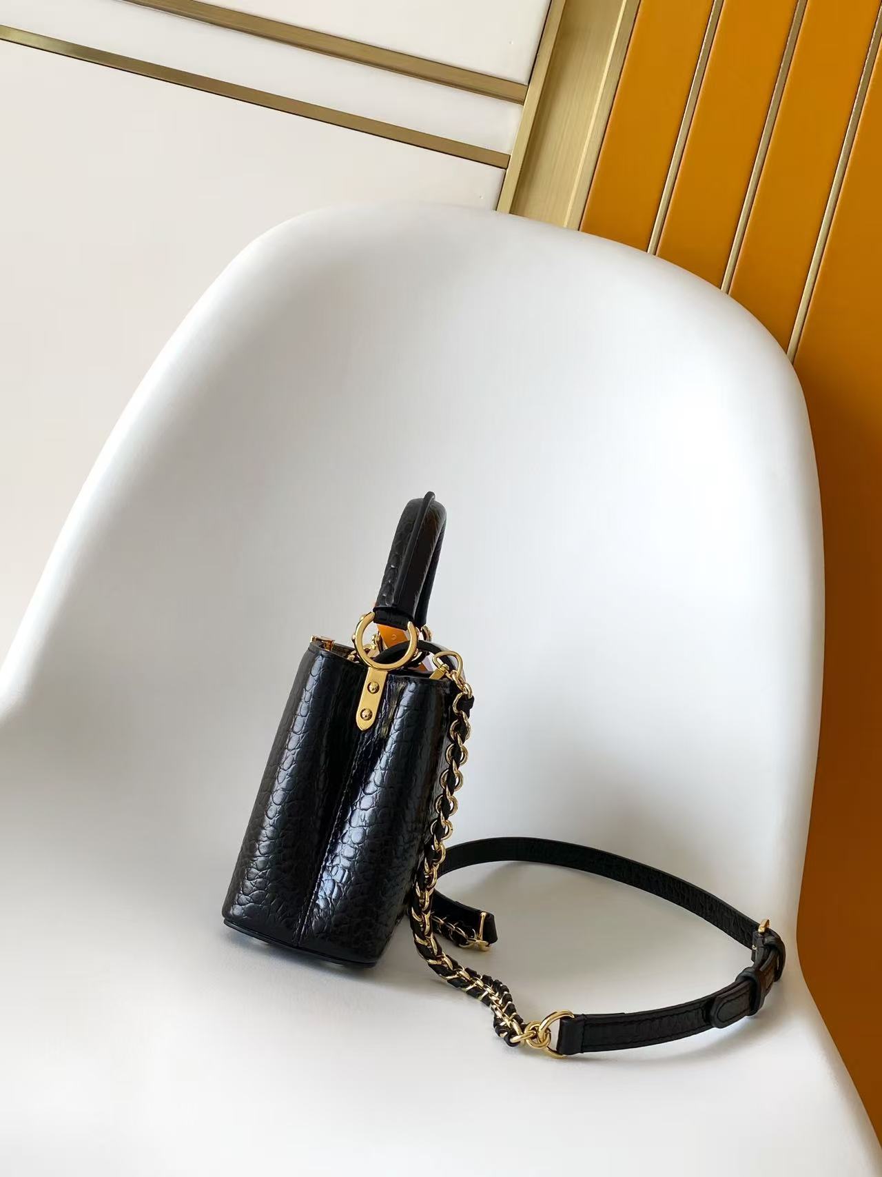 Louis Vuitton Mini Handbag in Taurillon Leather - Image 2