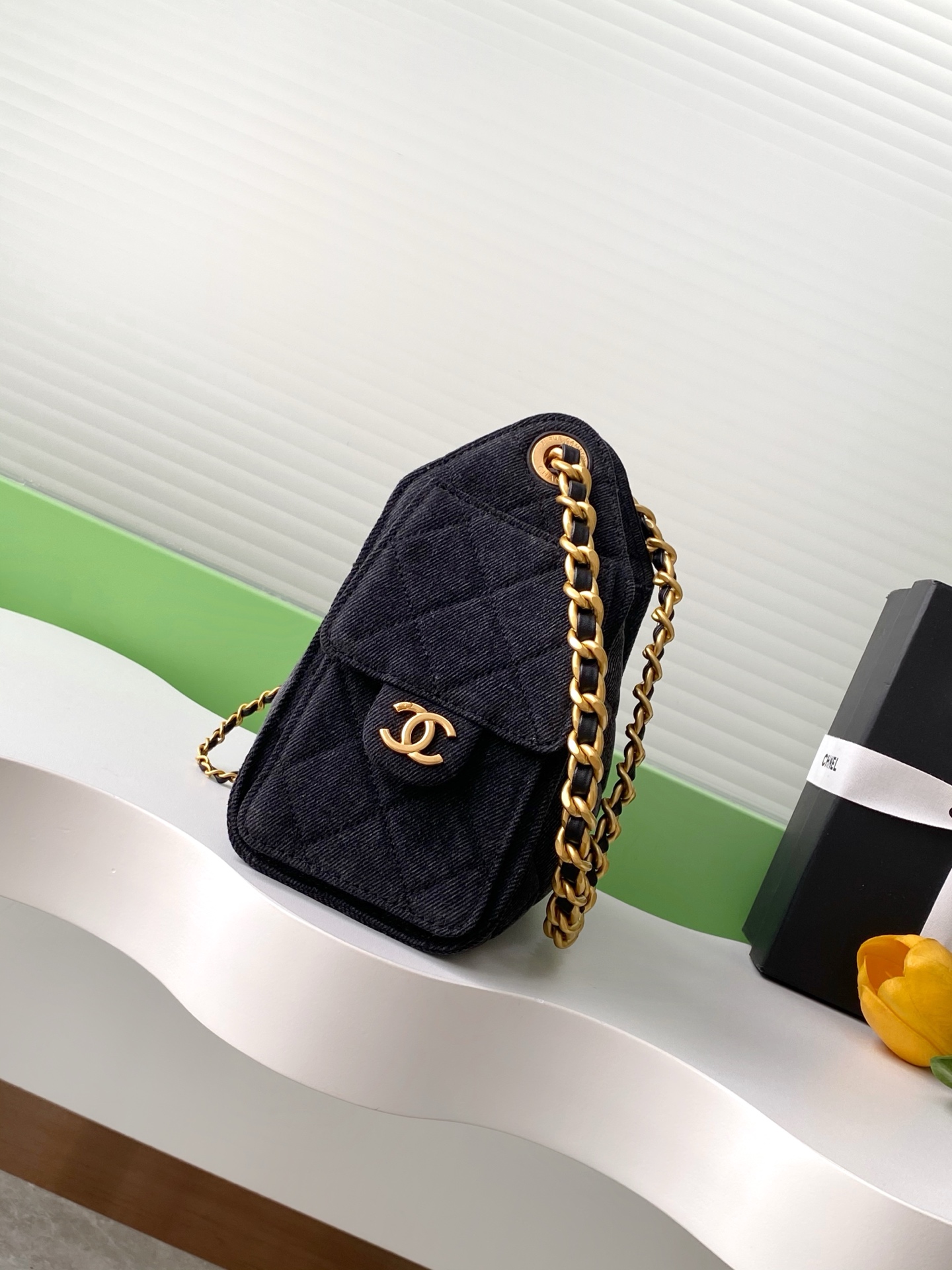 Chanel Mini Denim Hobo Bag AS5631 - Image 2