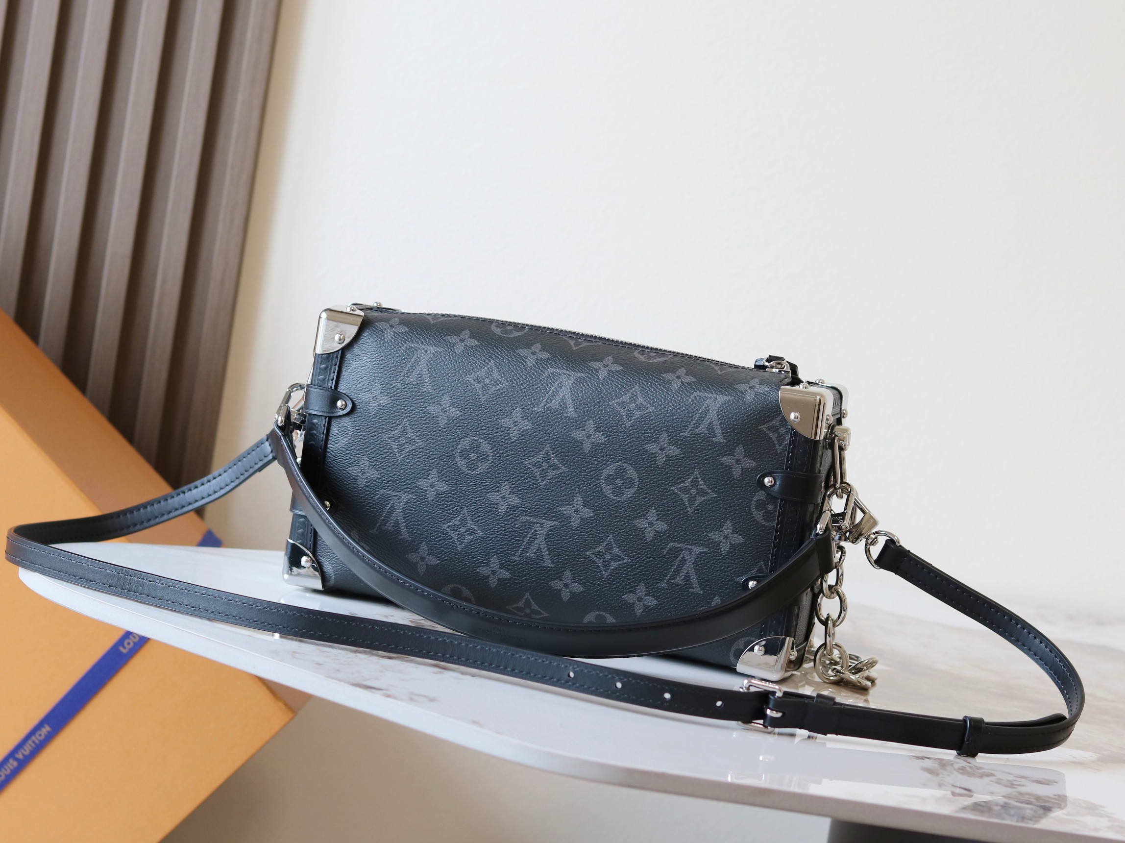 Louis Vuitton Side Trunk East West Monogram Eclipse Crossbody Bag M26226 - Image 2