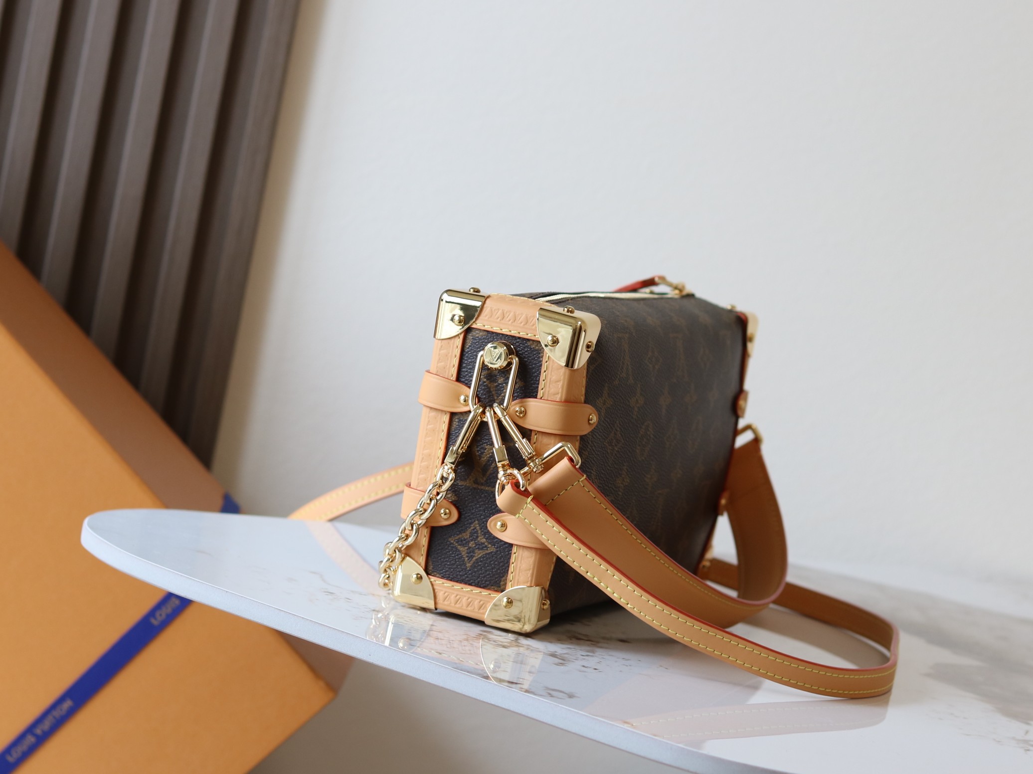 Louis Vuitton Side Trunk East West Shoulder Bag in Monogram Eclipse Canvas - Image 2