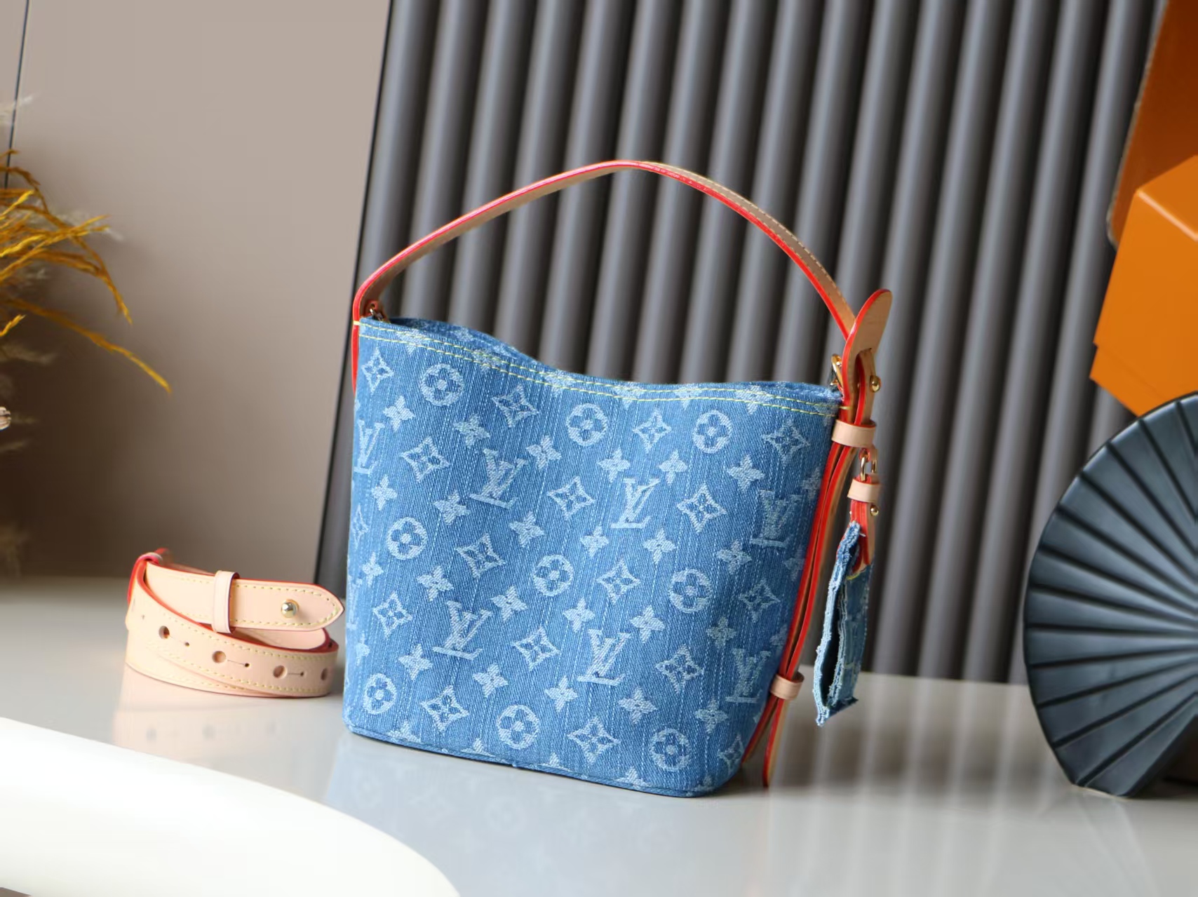 Louis Vuitton All In BB Denim Handbag - Blue - Image 2