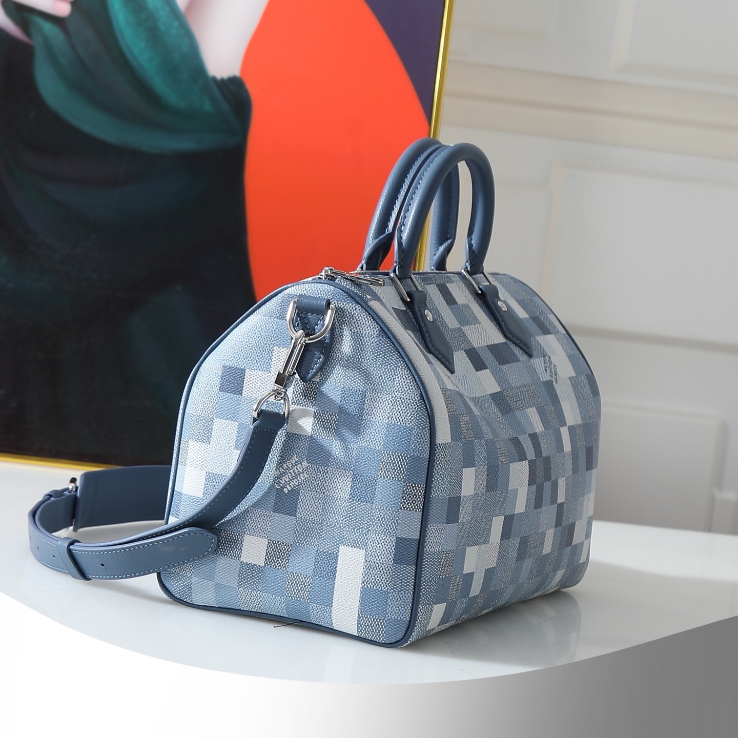 Louis Vuitton Speedy 30 Handbag in Damoflage Canvas - Image 2