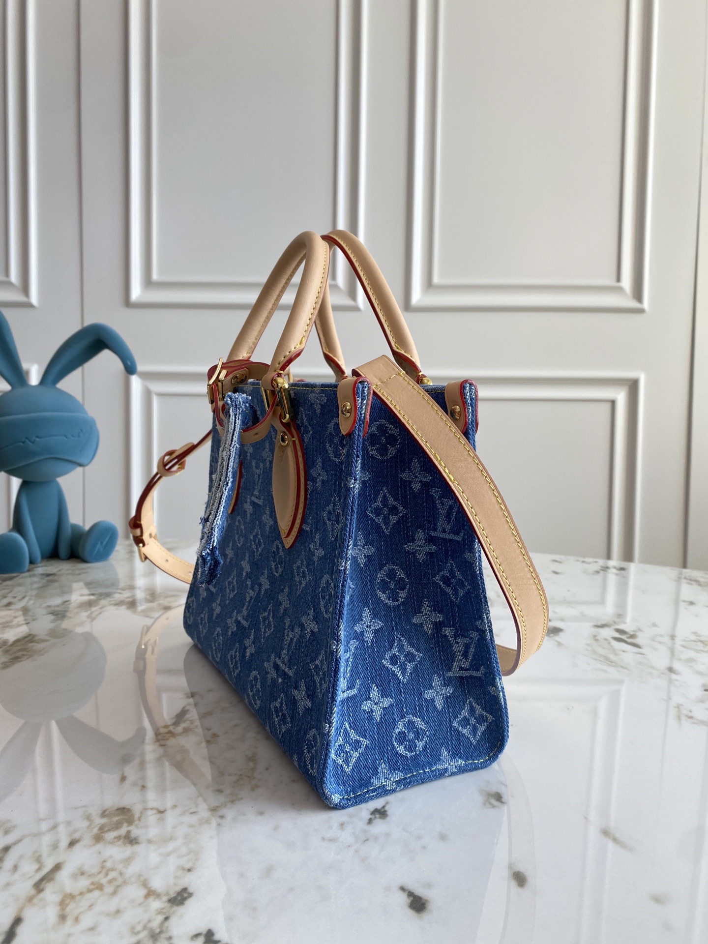 Louis Vuitton OnTheGo Mini Denim Tote Bag M14633 - Image 2