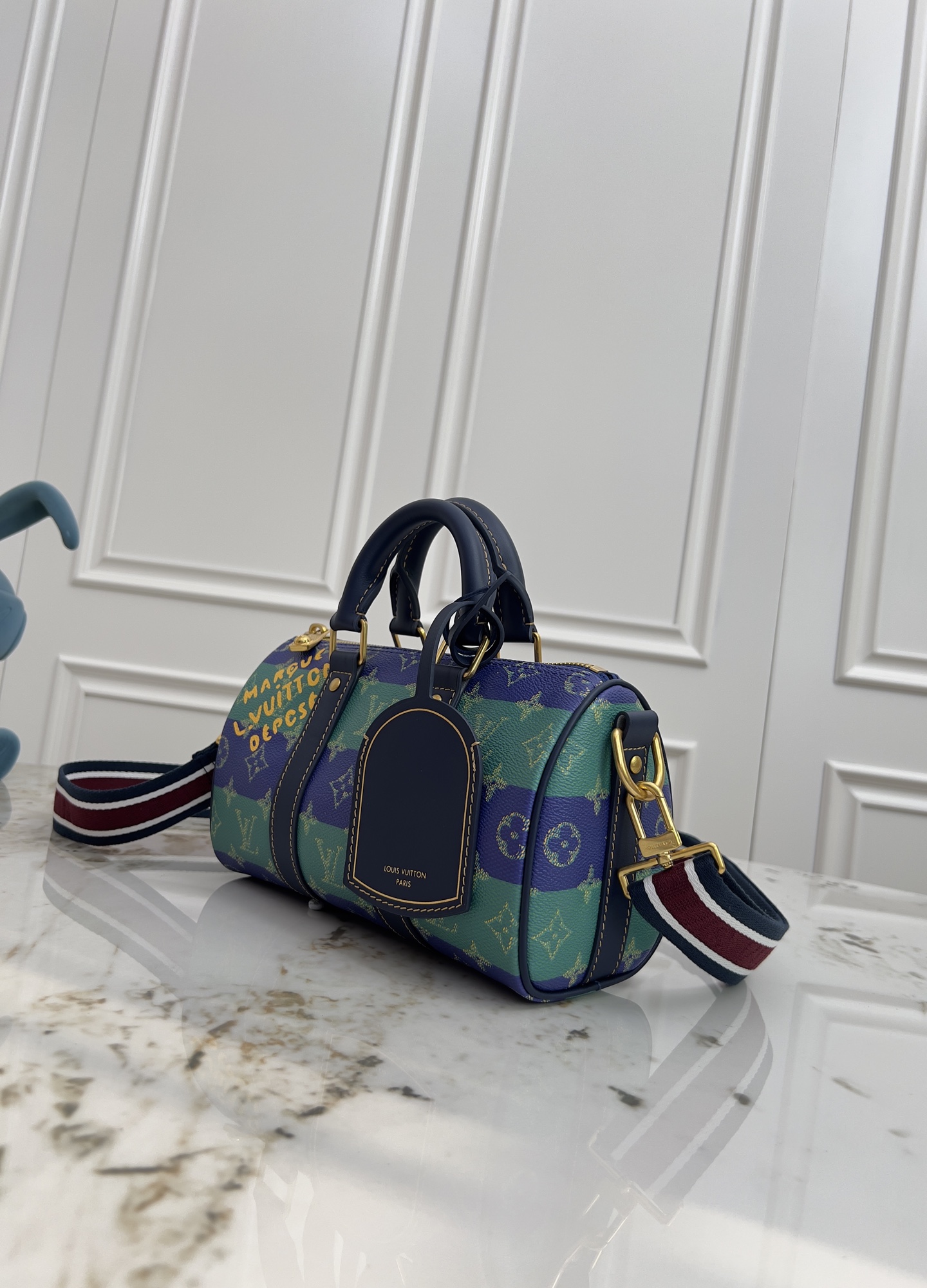 Louis Vuitton Keepall Bandouliere 25 Travel Bag in Monogram Surfin Canvas - Image 2