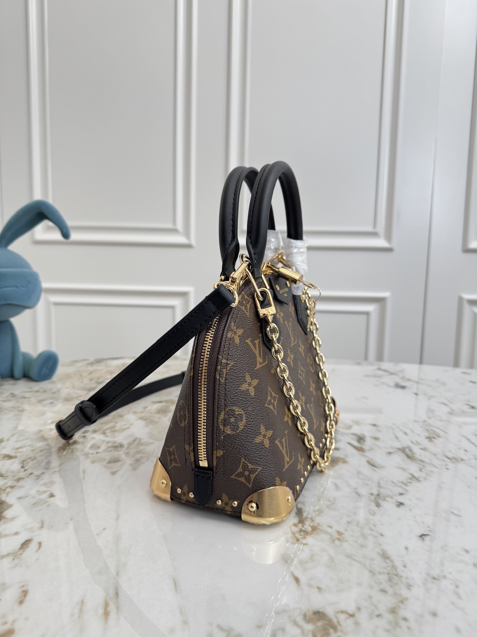 Louis Vuitton Alma BB Trunk-Style Handbag - Image 2