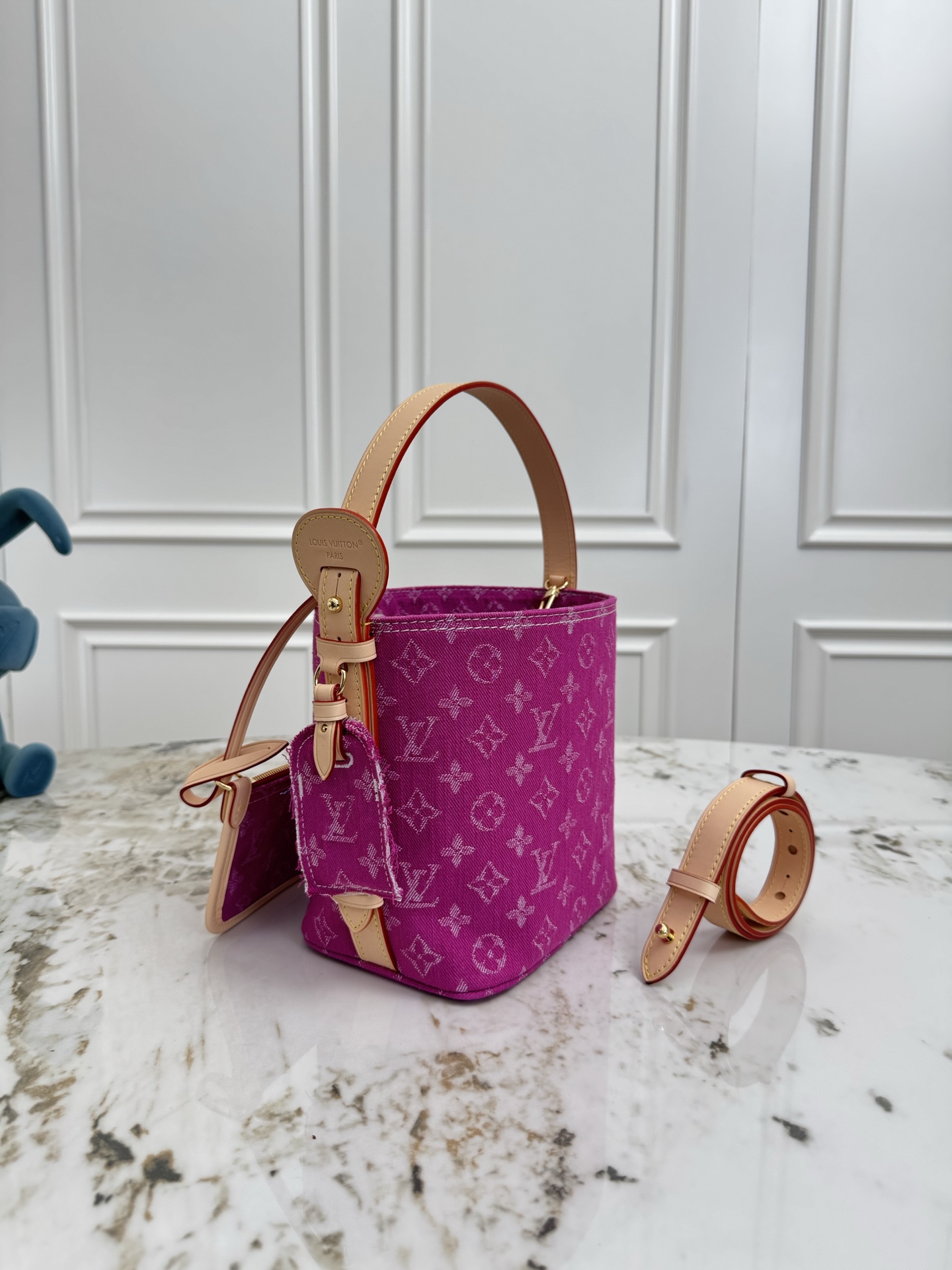Louis Vuitton All In BB Denim Bucket Bag - Image 2