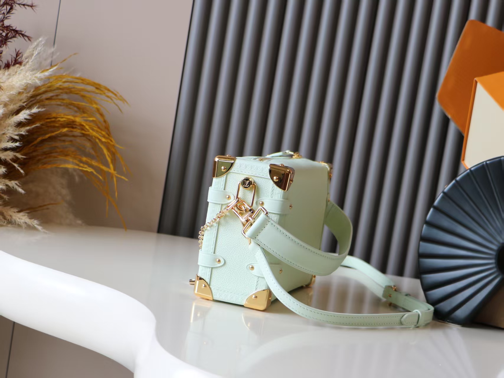 Louis Vuitton Side Trunk Small Crossbody Bag in Light Green - Image 2