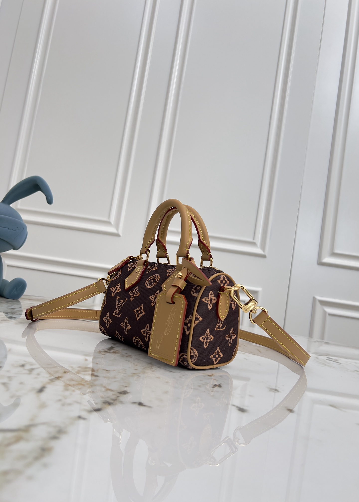 Louis Vuitton Nano Speedy Monogram Canvas Crossbody Bag - Image 2