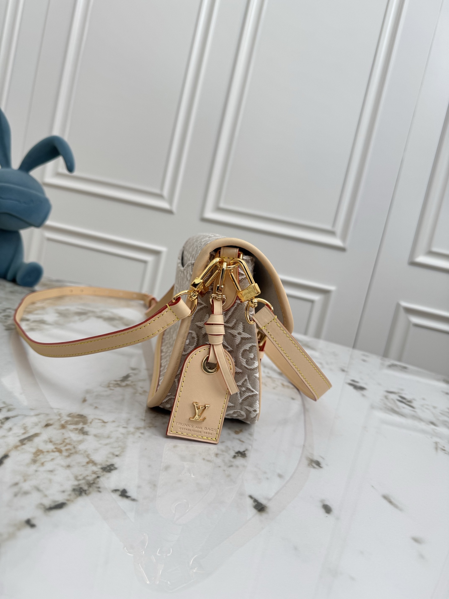 Diane Monogram Denim Crossbody Bag - Image 2