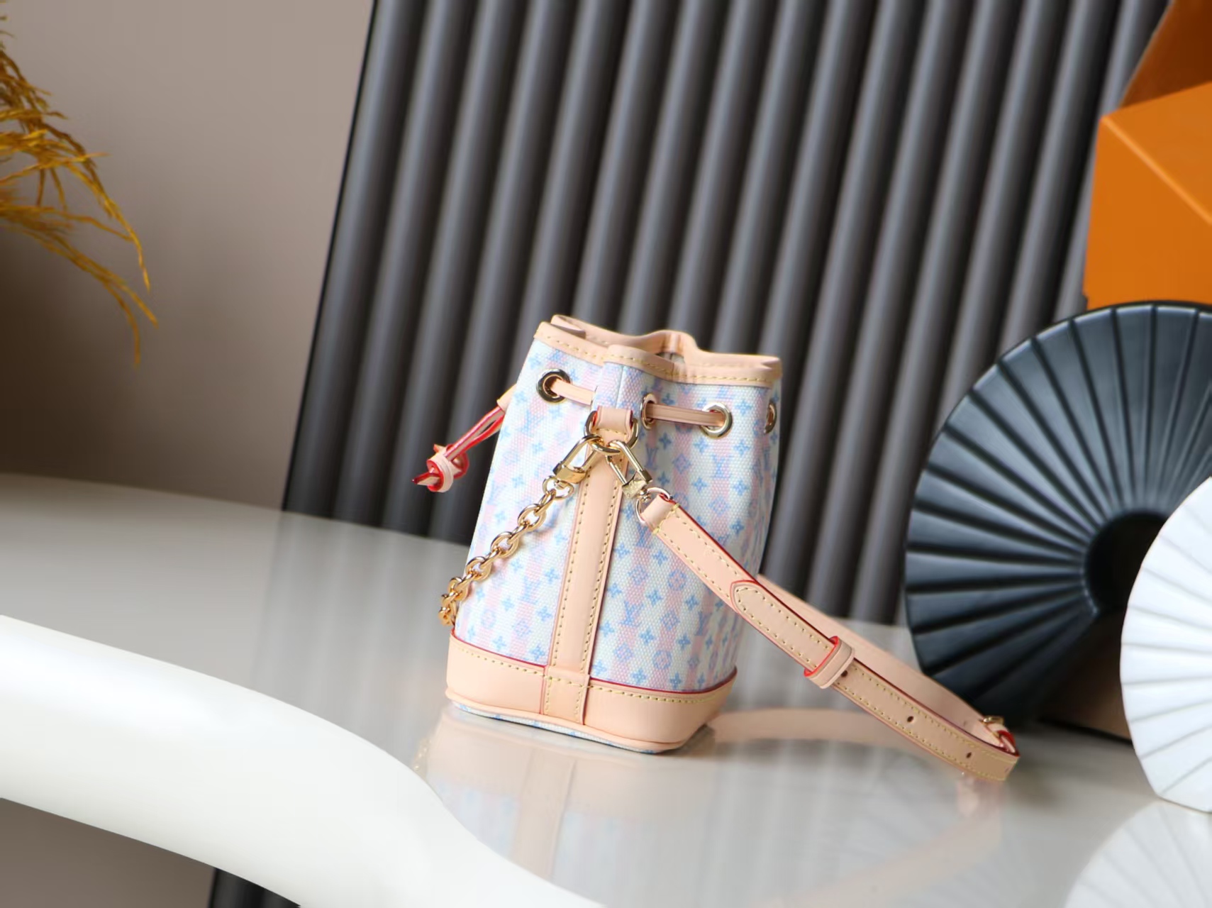 Louis Vuitton Nano Noé LV Stamp Canvas Crossbody Bag - Image 2