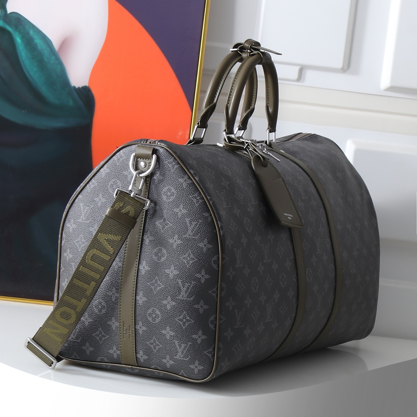 Louis Vuitton Keepall Bandoulière 55 Travel Bag - Image 2