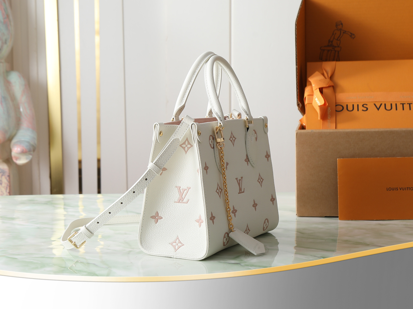 Louis Vuitton OnTheGo PM Tote Bag in Monogram Empreinte Leather - Image 2