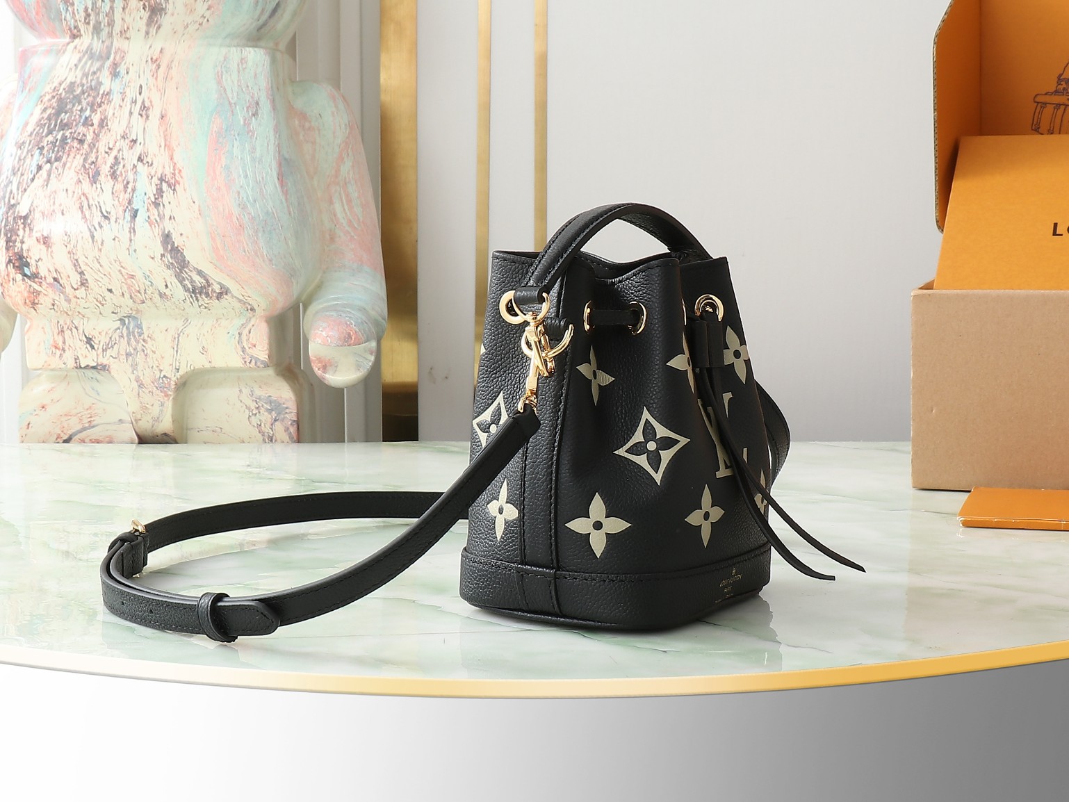 Louis Vuitton Nano Noé Monogram Empreinte Leather Bag - Image 2