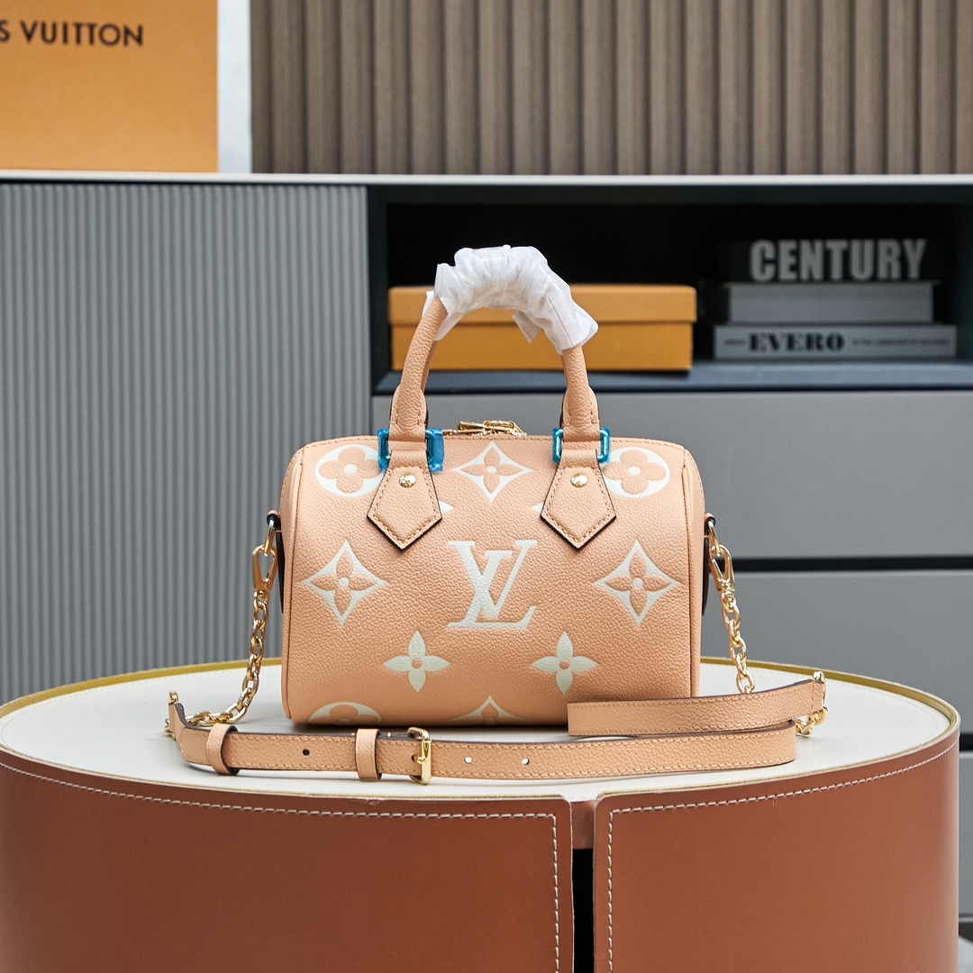 Louis Vuitton Speedy Bandoulière 20 Monogram Empreinte Leather Bag - Image 2