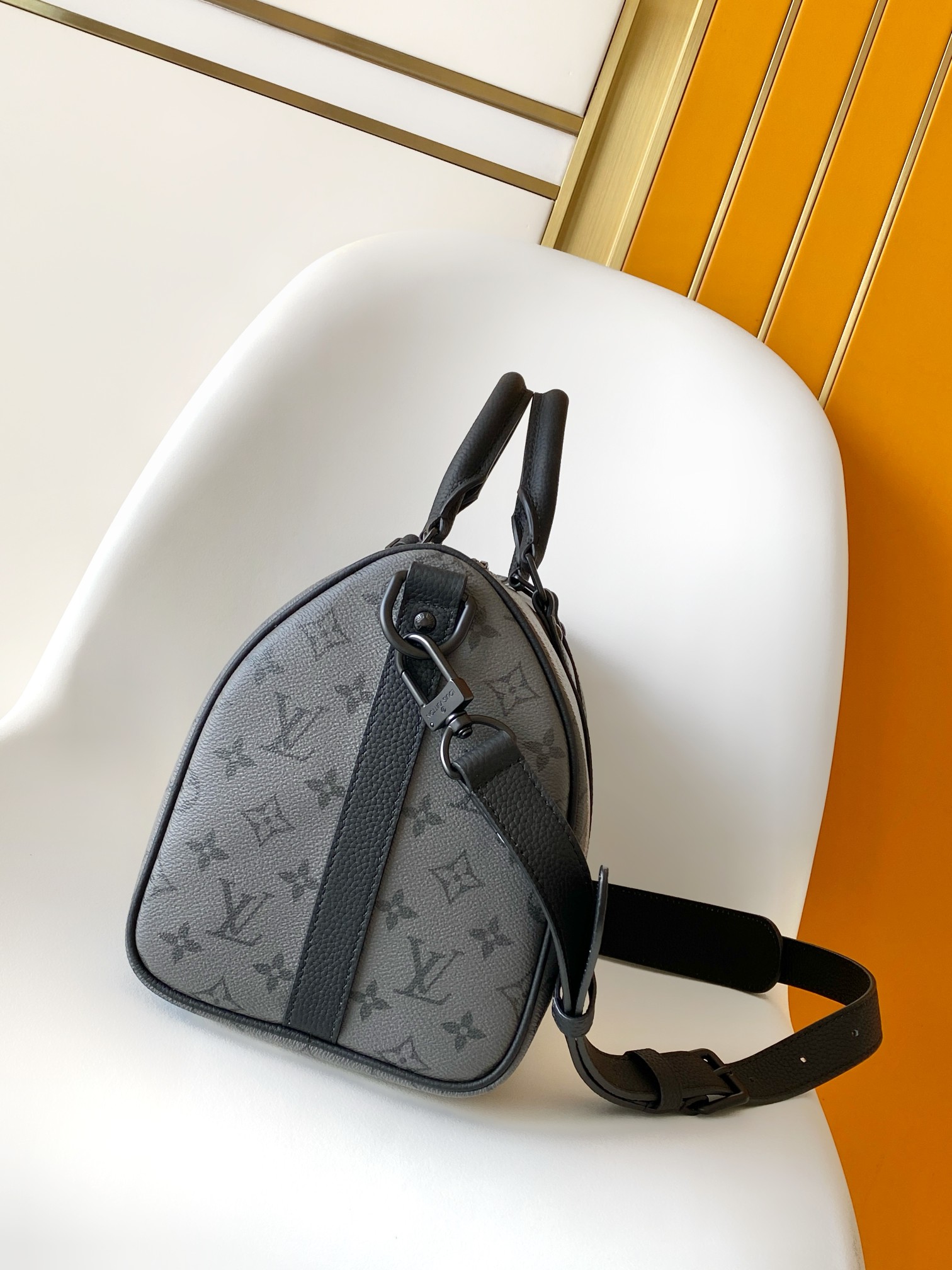 Louis Vuitton Keepall Bandoulière 35 Monogram Eclipse Bag M28370 - Image 2