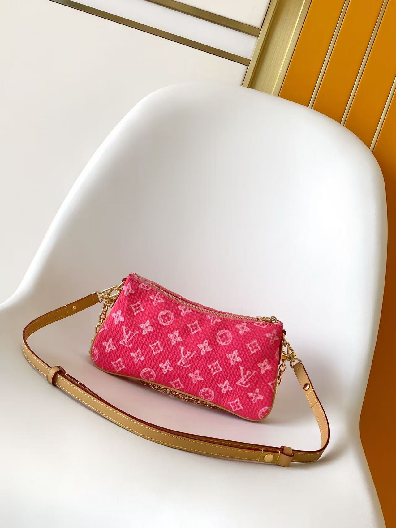 Louis Vuitton Monogram Denim Liv Pochette Crossbody Bag - Image 2