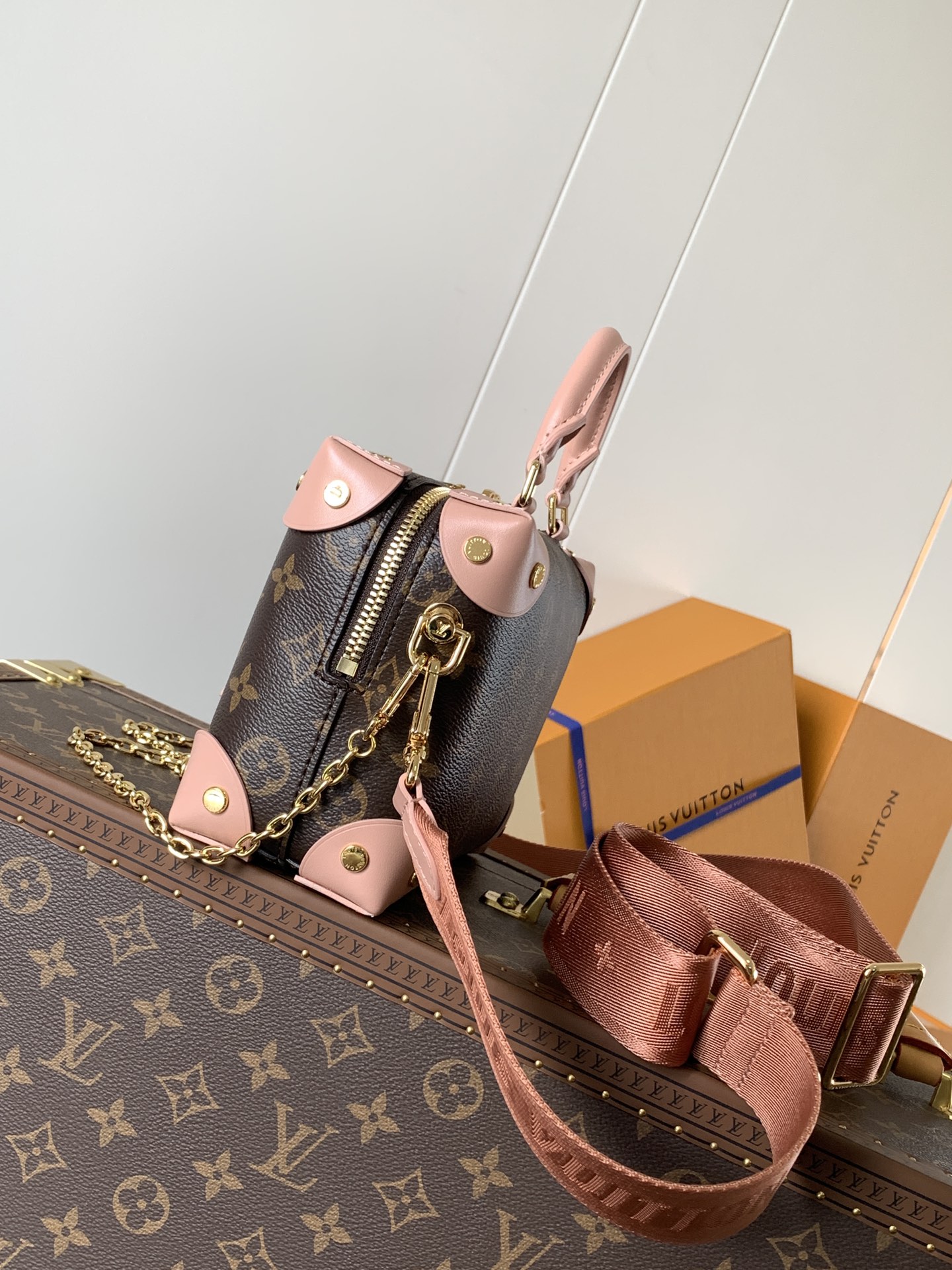 Louis Vuitton Petite Malle Souple Monogram Canvas Crossbody Bag - Image 2