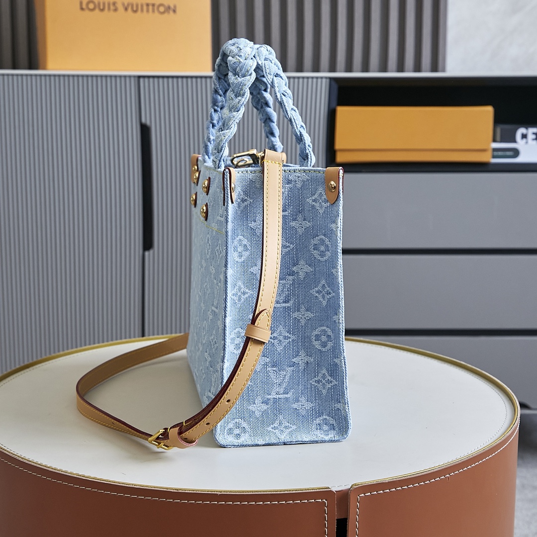 Louis Vuitton OnTheGo Small Denim Tote Bag M24897 - Image 2