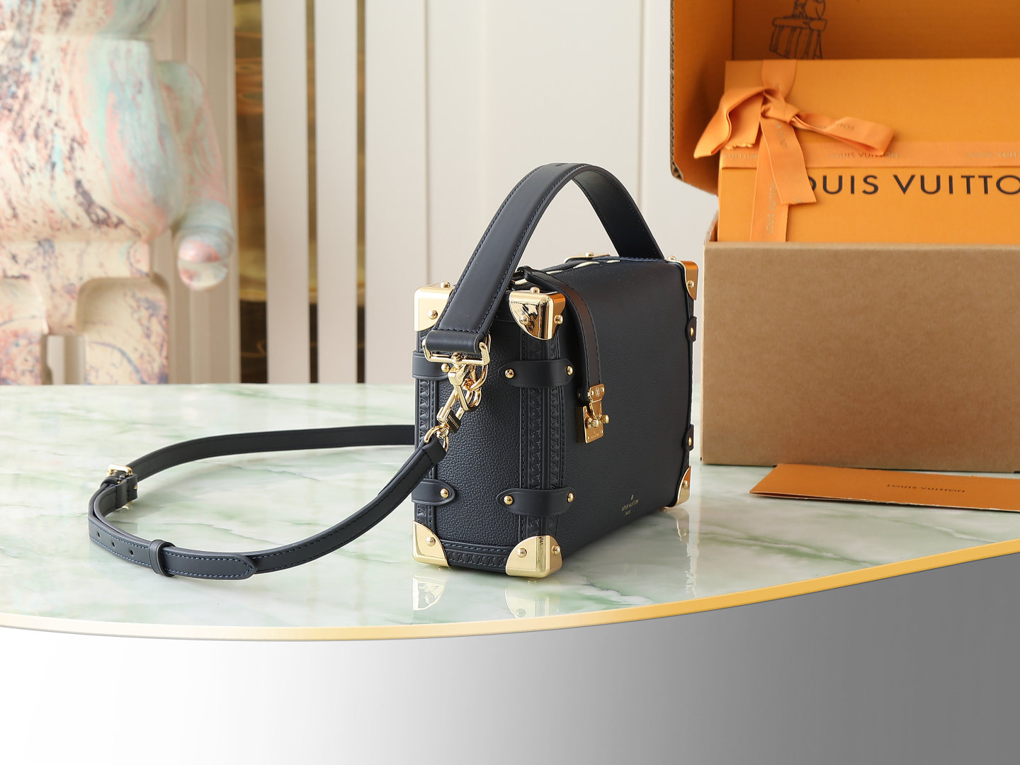 Louis Vuitton Side Trunk Medium Crossbody Bag in Deep Blue - Image 2