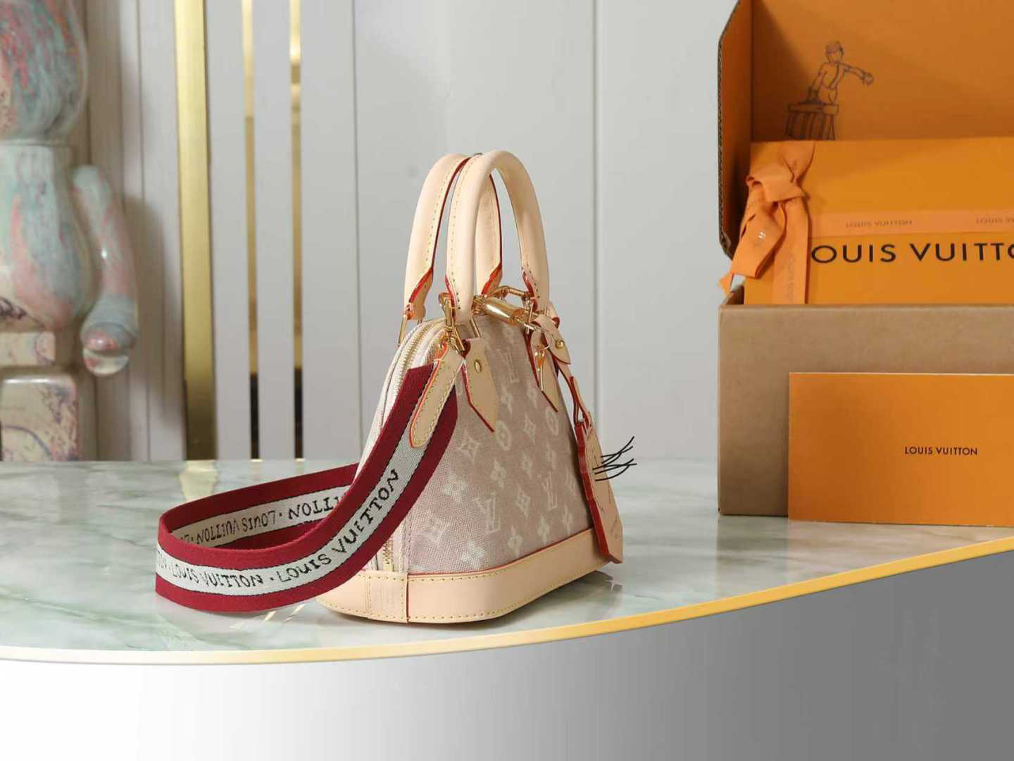 Louis Vuitton Alma BB Meowgram Canvas Crossbody Bag - Image 2
