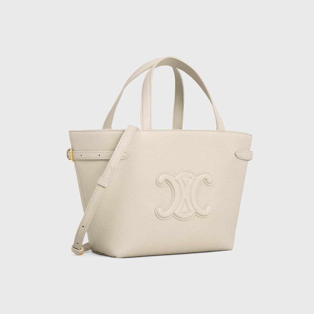 Cabas Anais Small Grained Calfskin Leather Tote Bag - Image 2