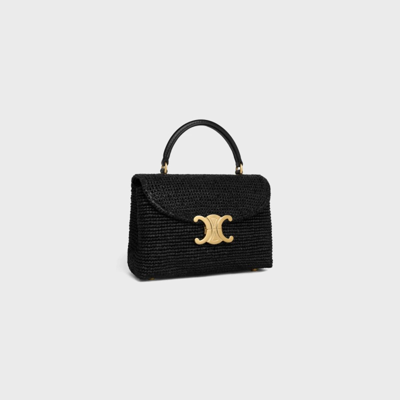 CELINE Teen Nino Woven Black Handbag - Image 2