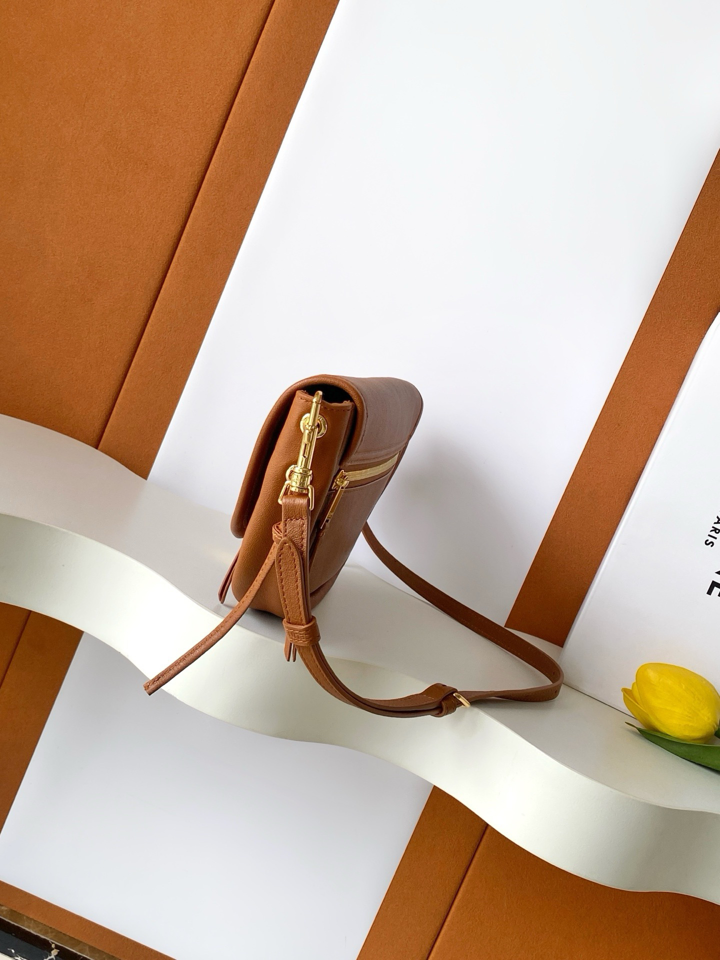 CE HALFMOON Small Lambskin Crossbody Bag - Image 2