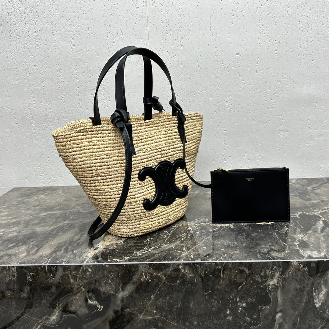 TEEN Soft Classic Woven Tote Bag with Leather Trim - Image 2
