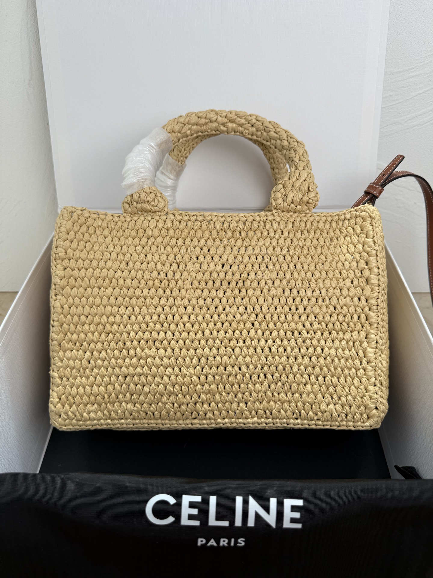 CELINE TCABAS THAIS Small Woven Tote Bag - Image 2