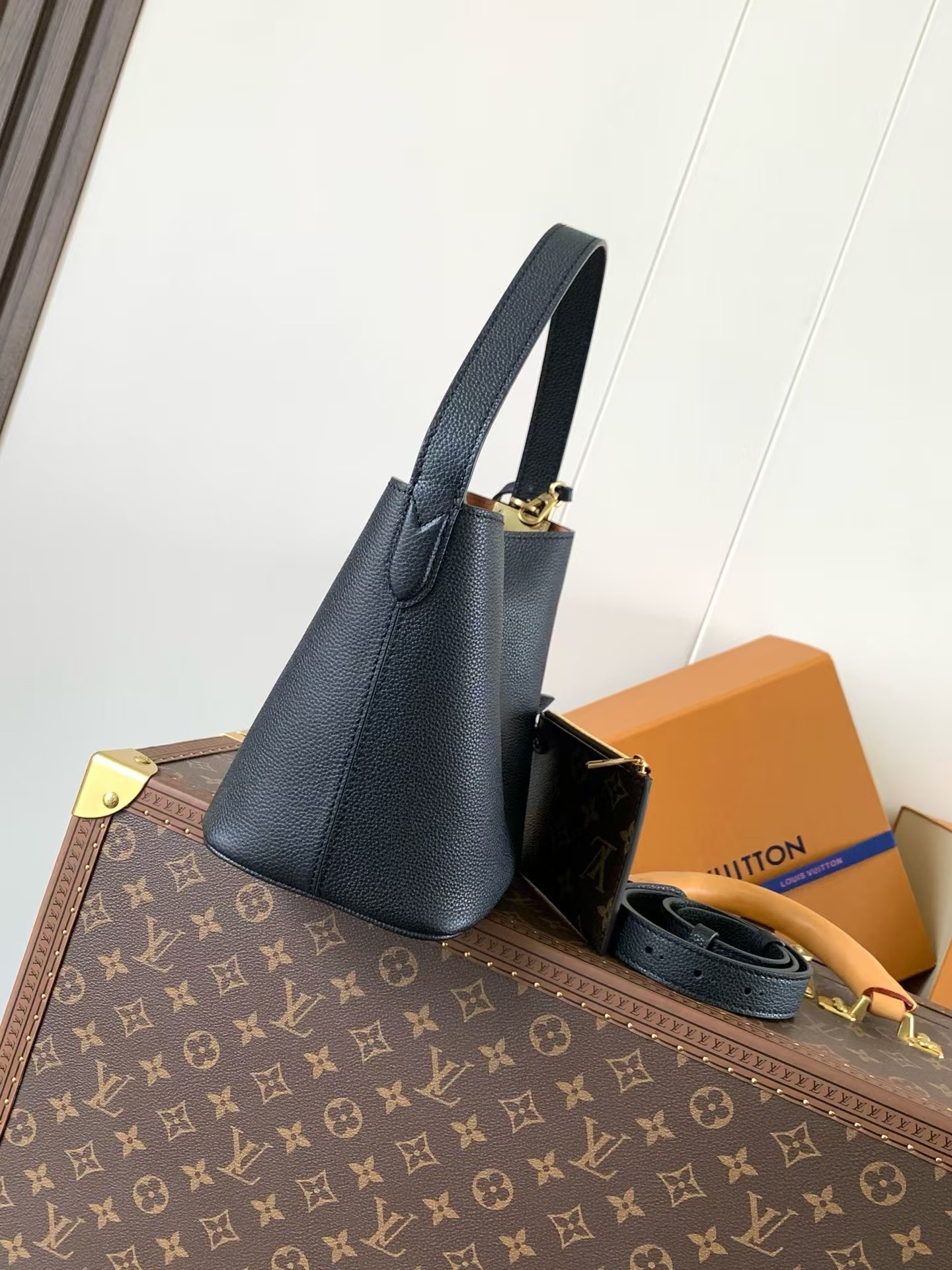 Louis Vuitton All In BB Handbag in Textured Cowhide Leather - Image 2