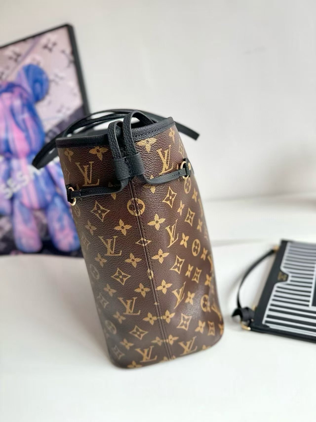 Louis Vuitton Neverfull Inside Out MM Tote Bag - Image 2