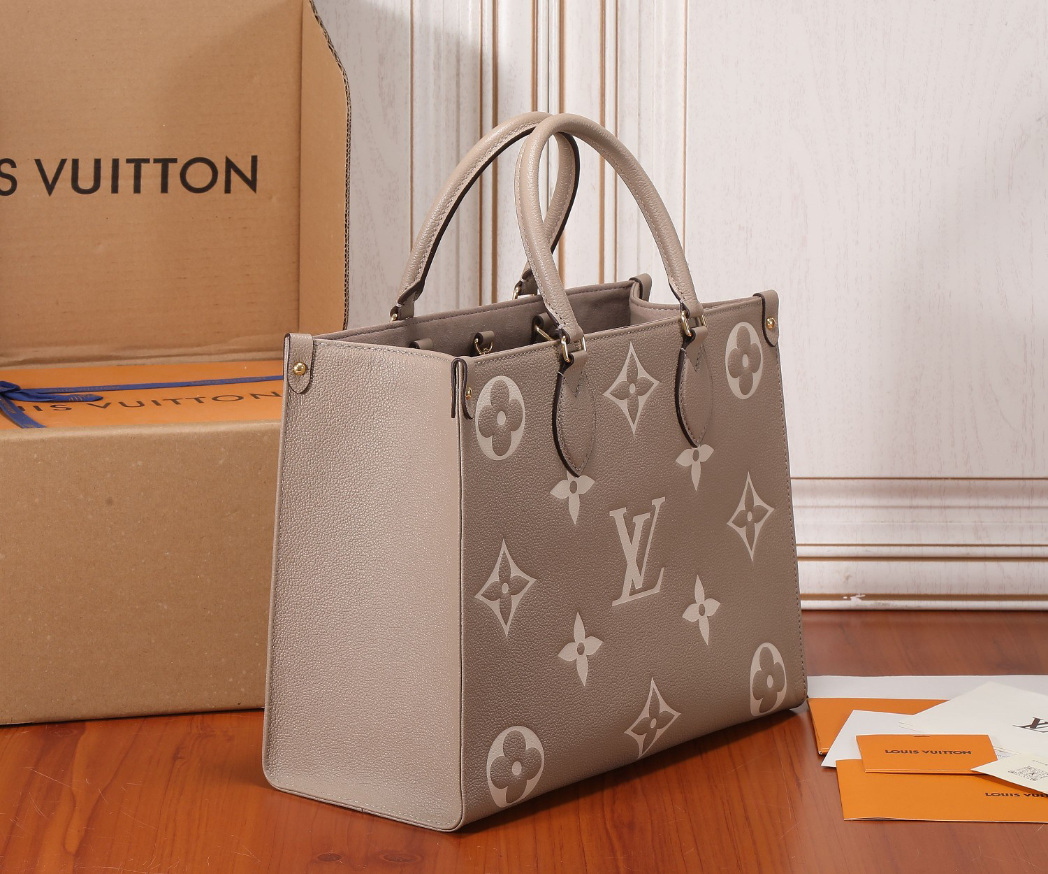 Louis Vuitton OnTheGo MM Tote Bag in Monogram Embossed Leather - Image 2