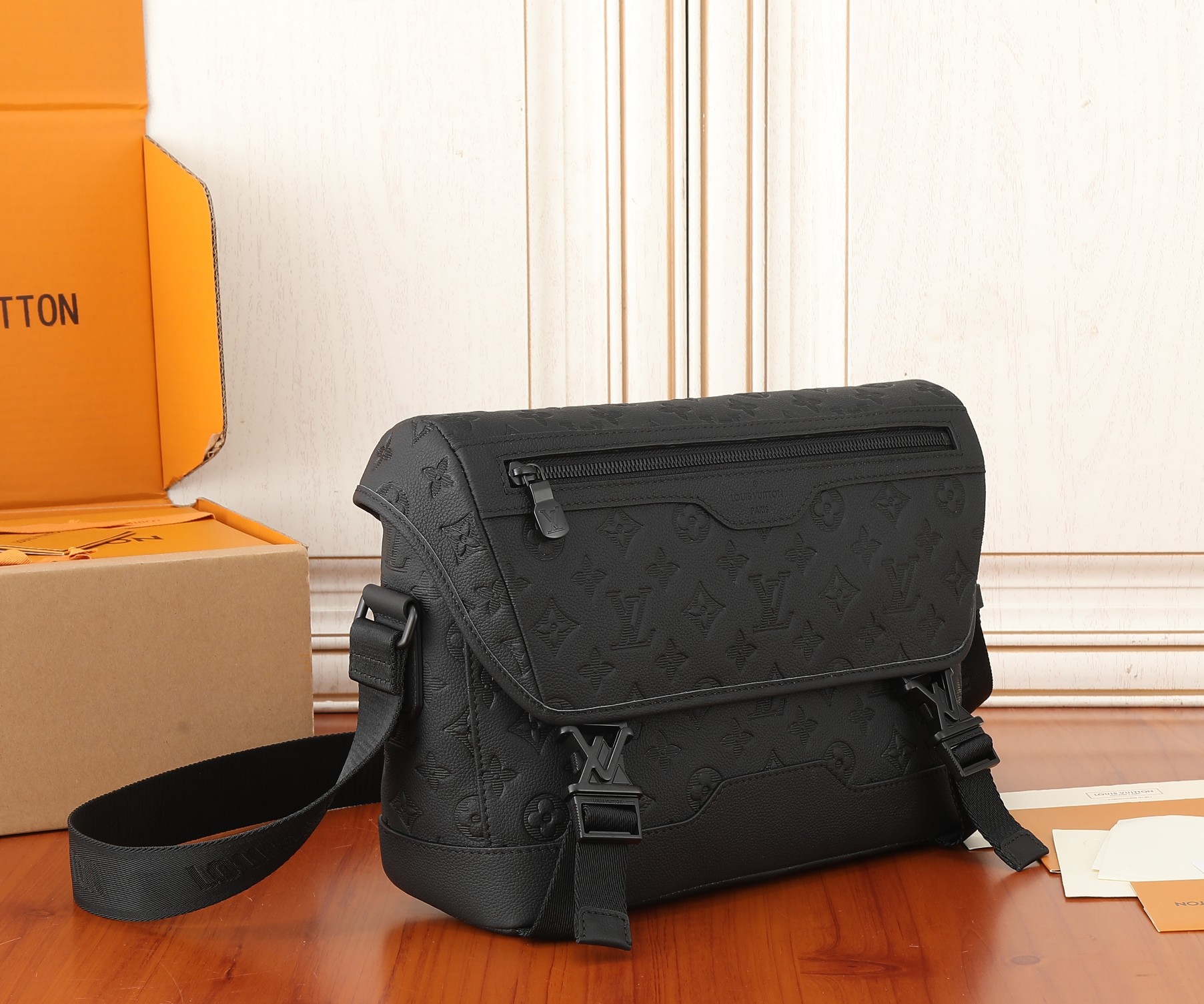 Louis Vuitton Voyager Small Messenger Bag in Monogram Shadow Calfskin - Image 2