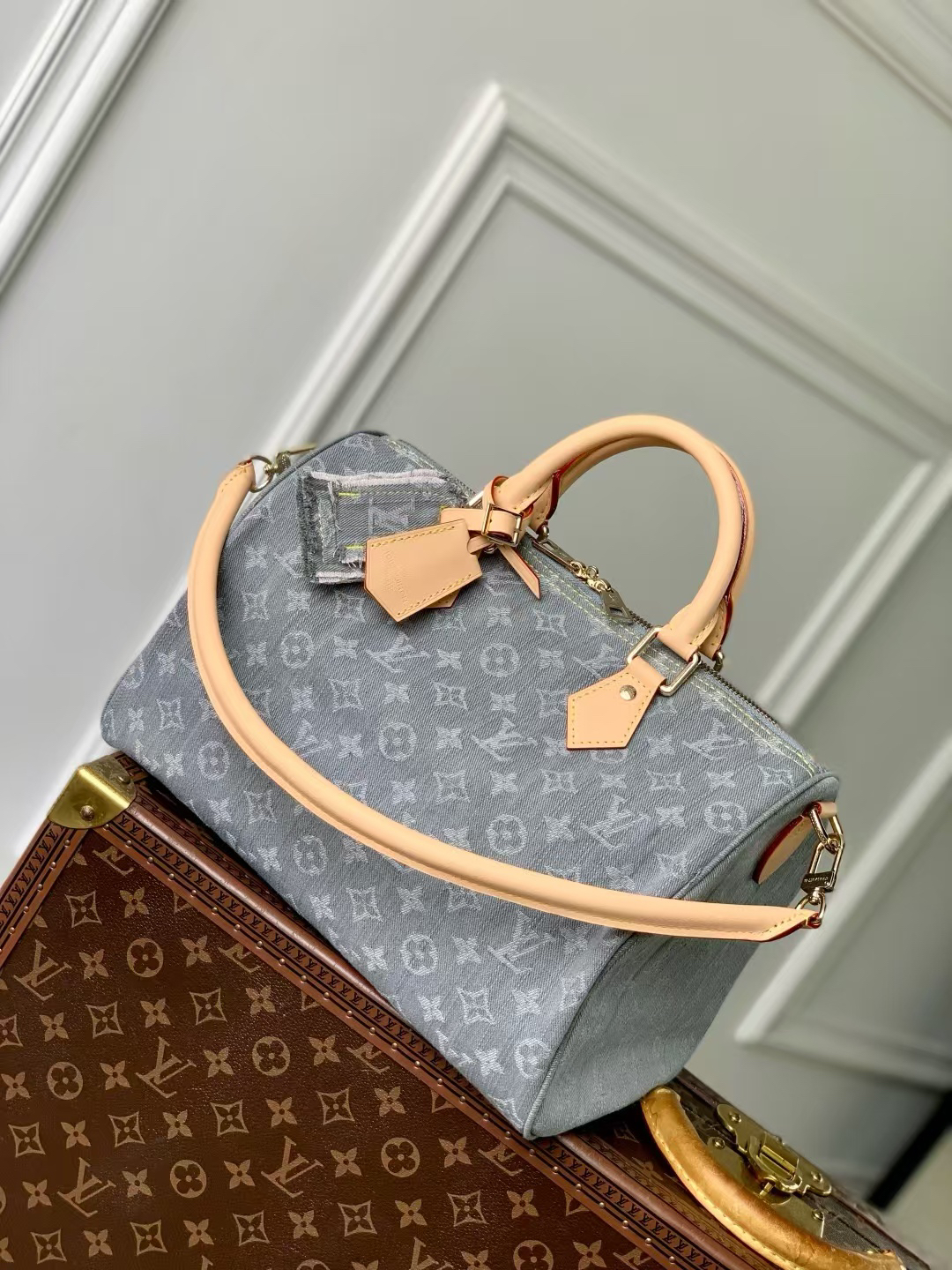 Louis Vuitton Speedy Soft 30 Monogram Denim Handbag M13344 - Image 2