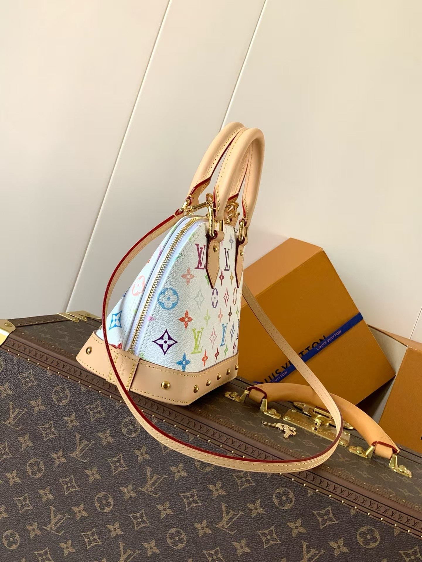 Louis Vuitton x Takashi Murakami Alma BB Handbag - Image 2