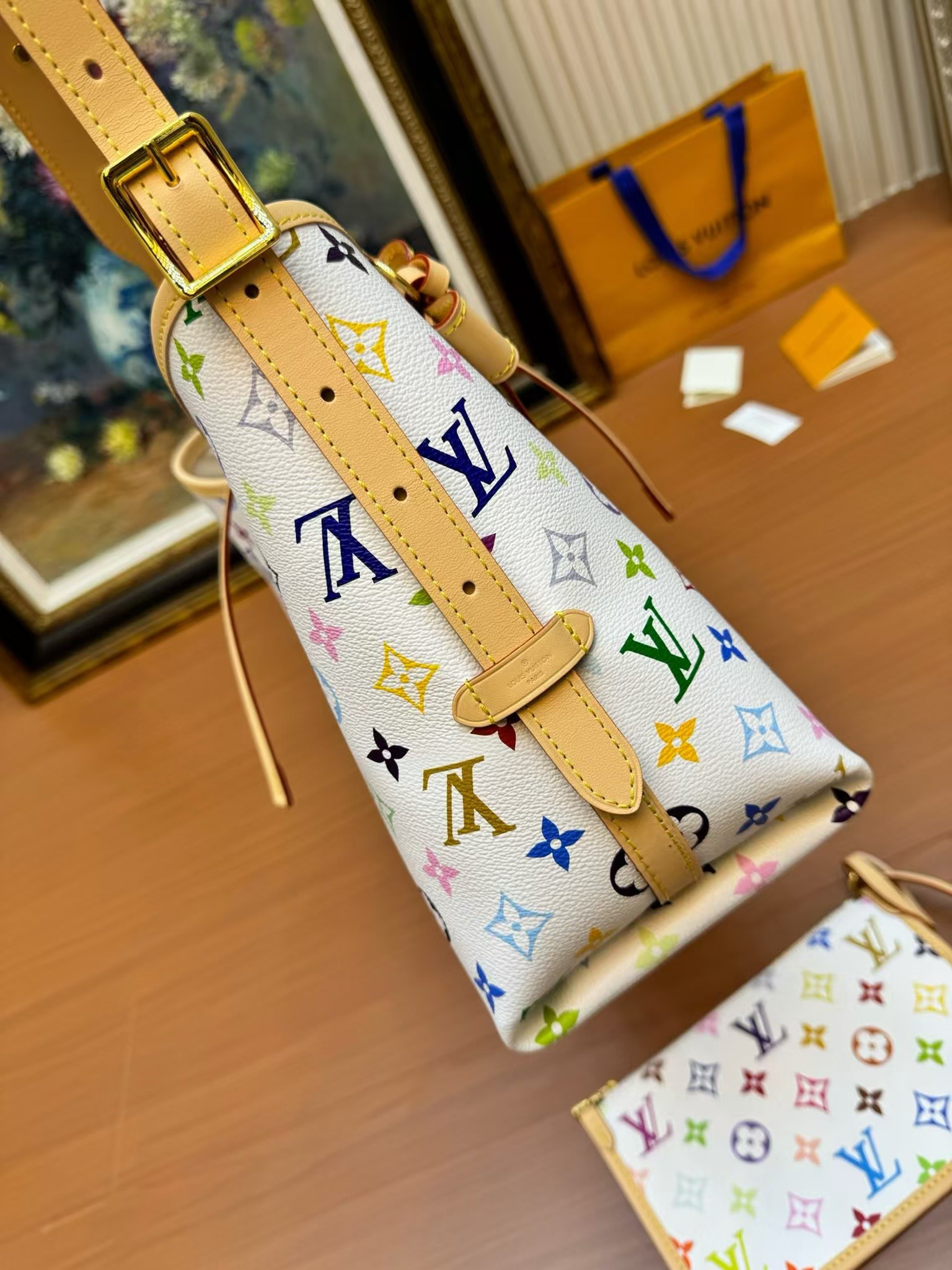 Louis Vuitton x Takashi Murakami CarryAll Small Handbag M13661 - Image 2