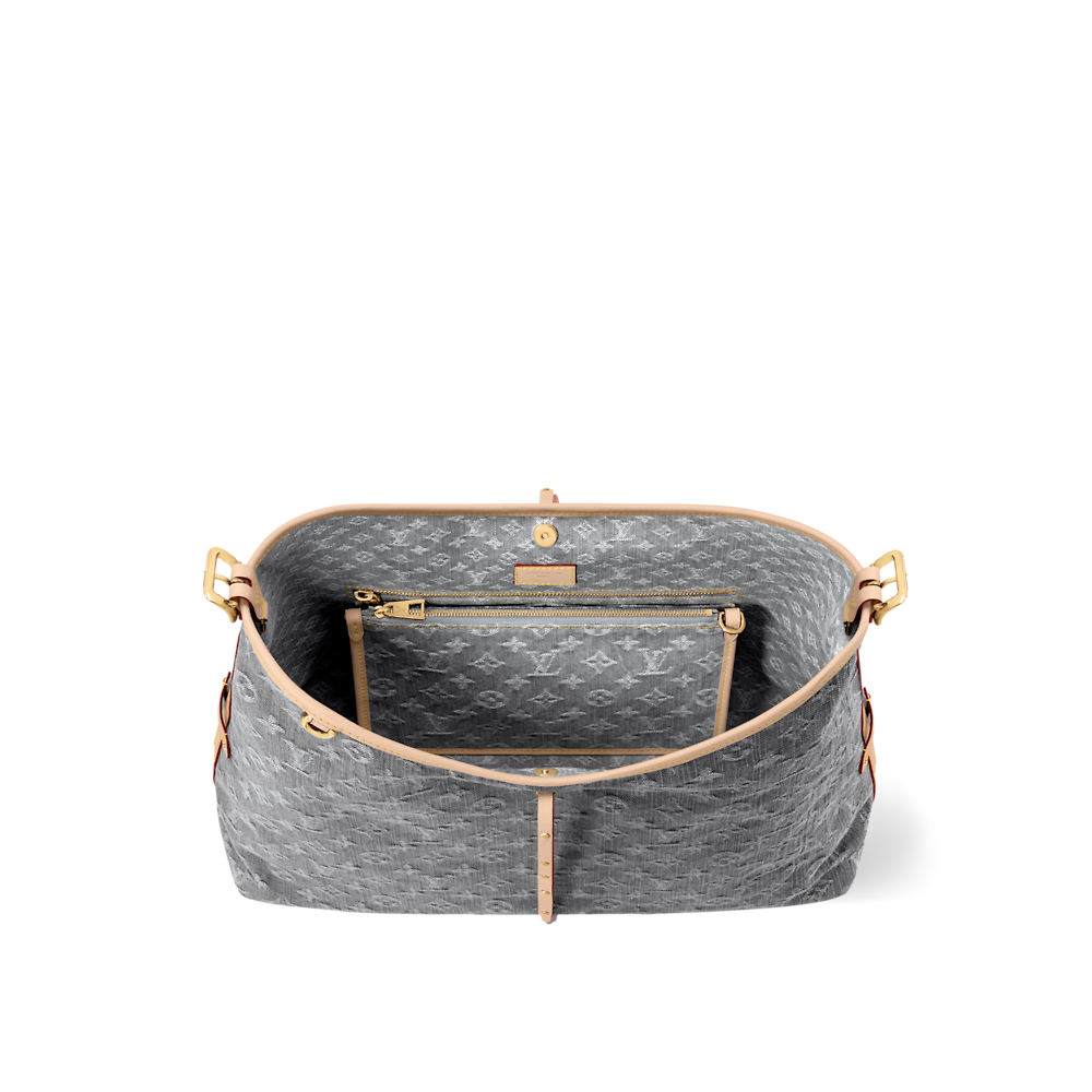 Louis Vuitton CarryAll Medium Monogram Denim Handbag - Image 2