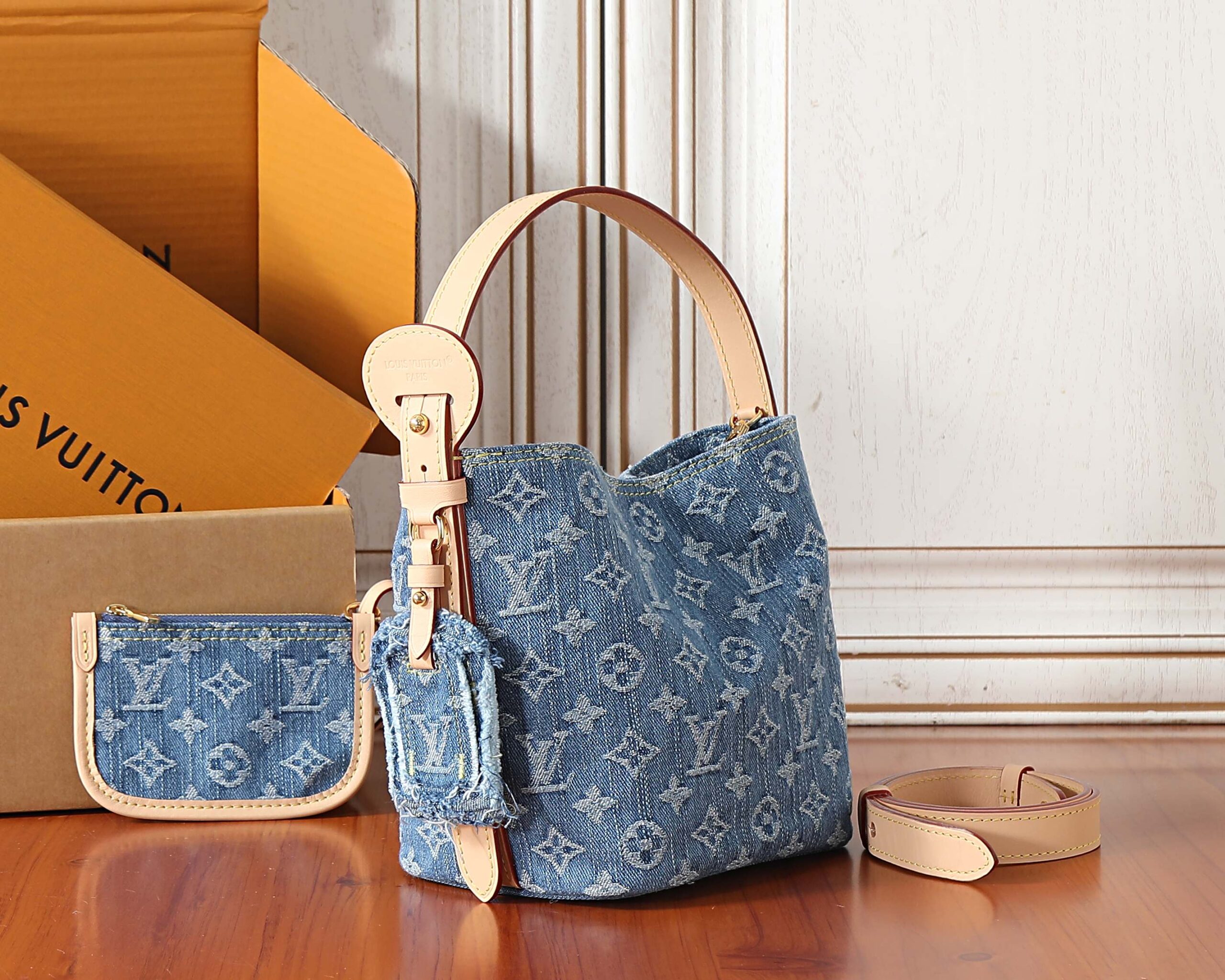 Louis Vuitton All In BB Denim Handbag - Image 2