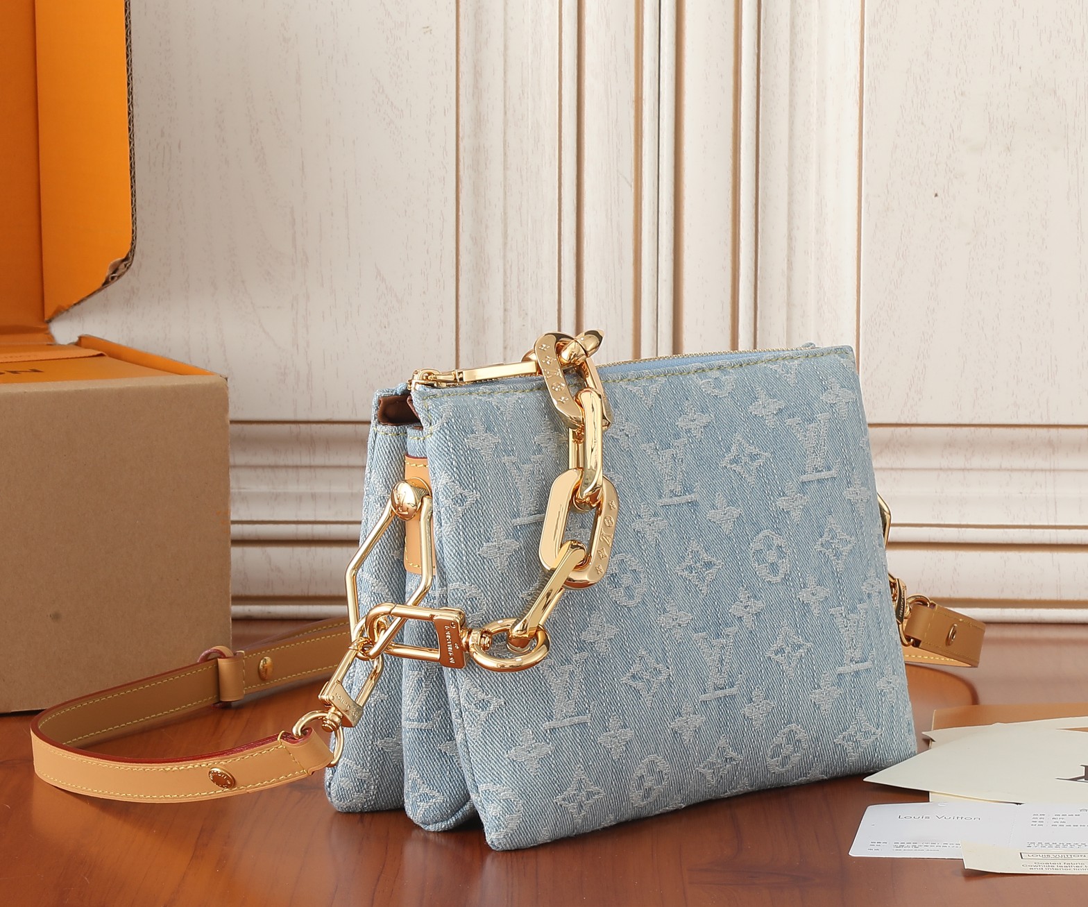 Coussin BB Monogram Denim Crossbody Bag - Image 2