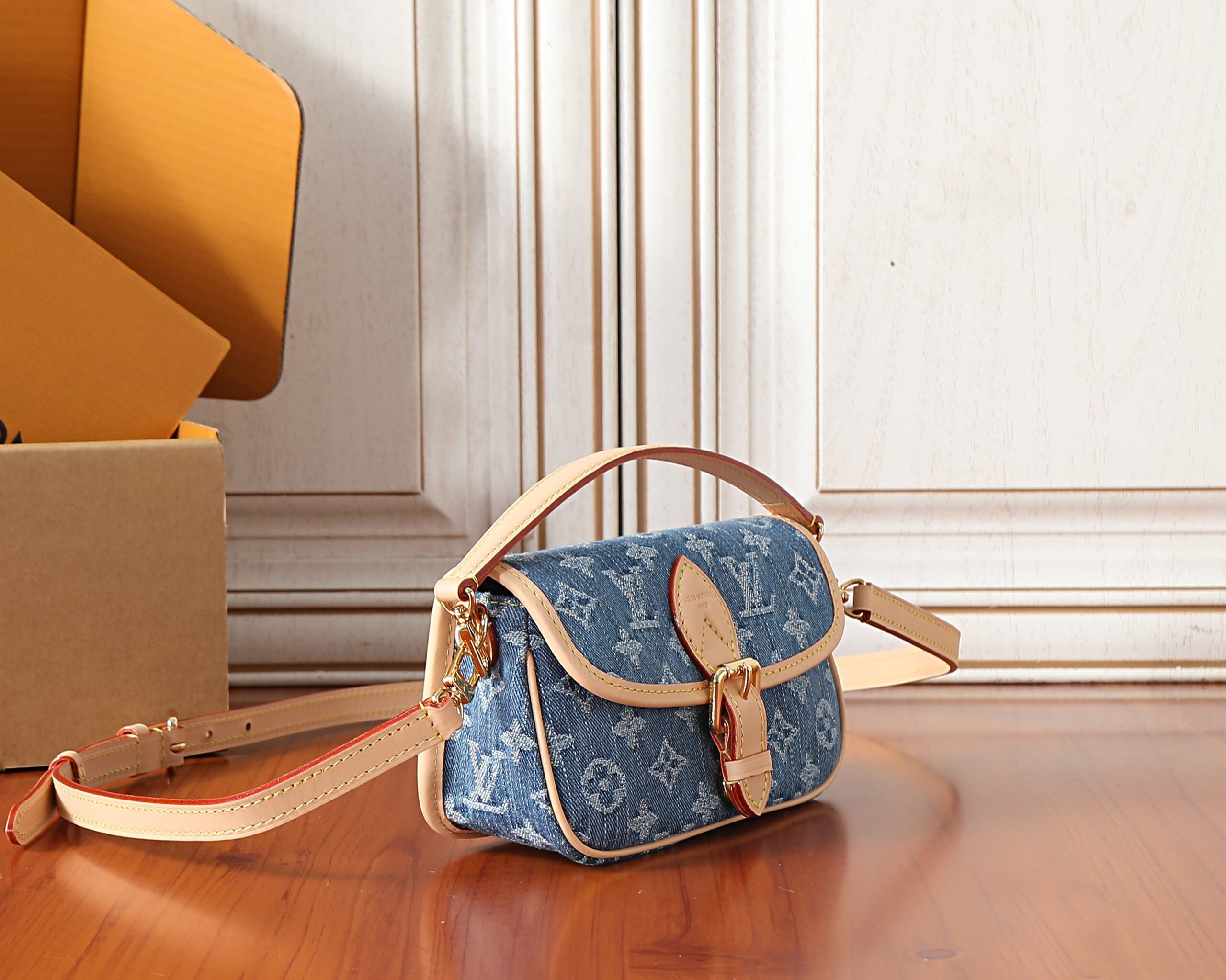 Louis Vuitton Nano Diane Denim Crossbody Bag - Image 2