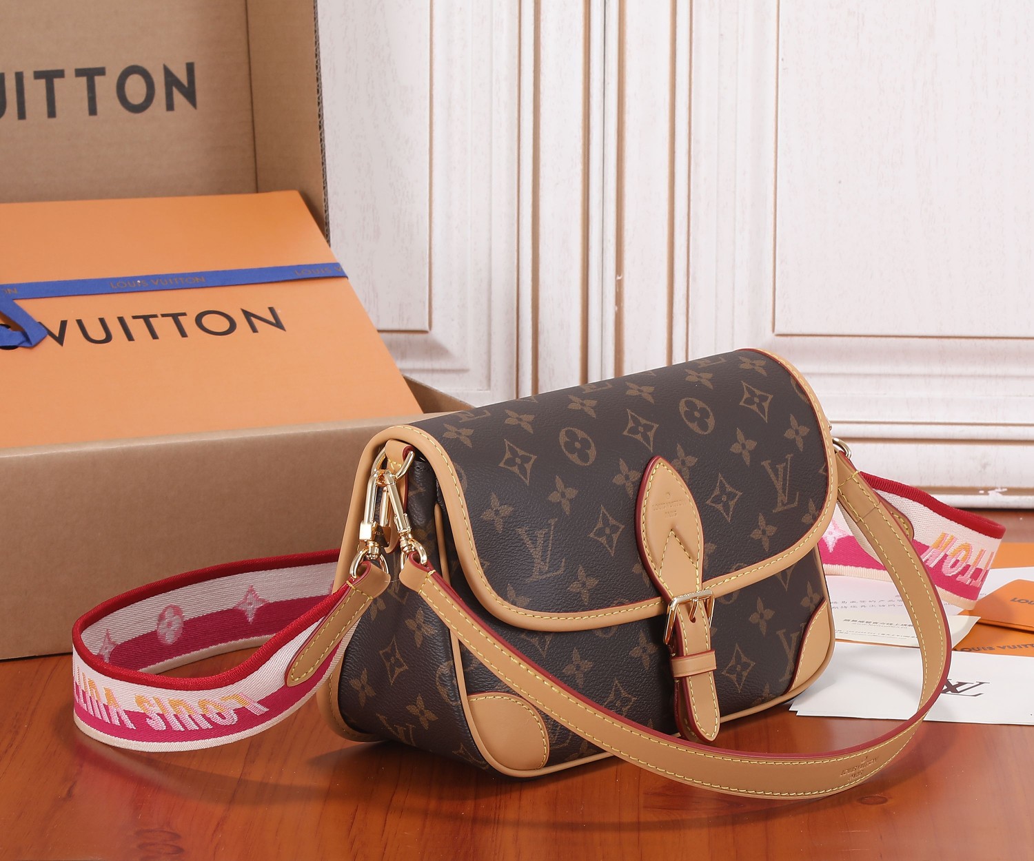 Diane Monogram Canvas Shoulder Bag - Image 2