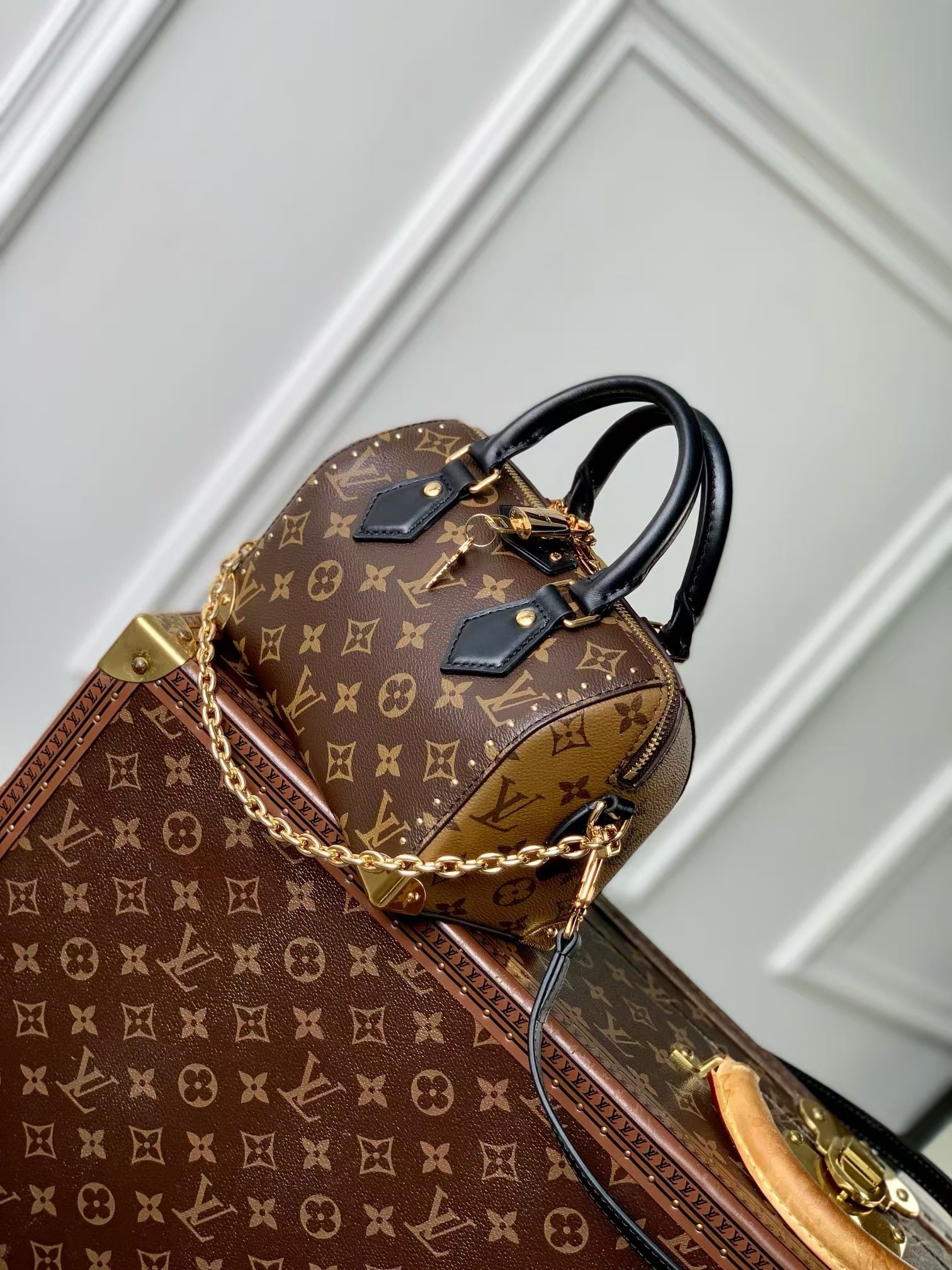 Louis Vuitton Speedy Trunk Handbag - Image 2